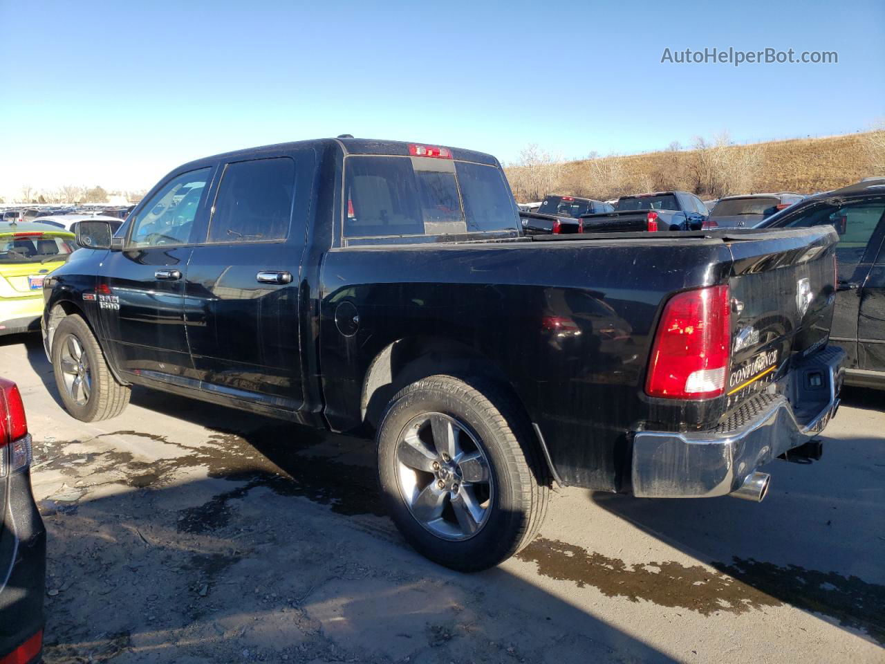 2014 Ram 1500 Slt Черный vin: 1C6RR7LM4ES286216