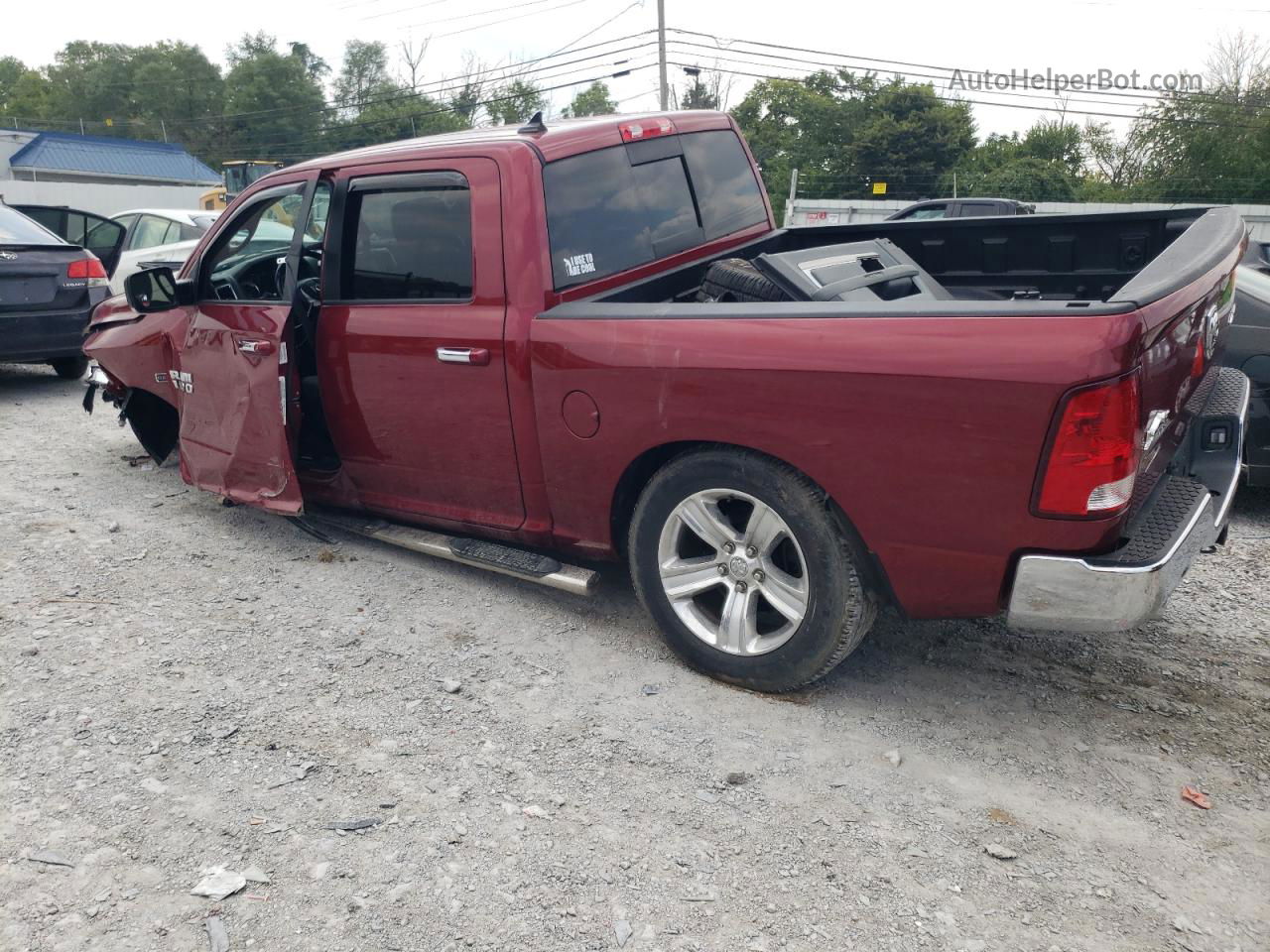 2014 Ram 1500 Slt Red vin: 1C6RR7LM5ES317103