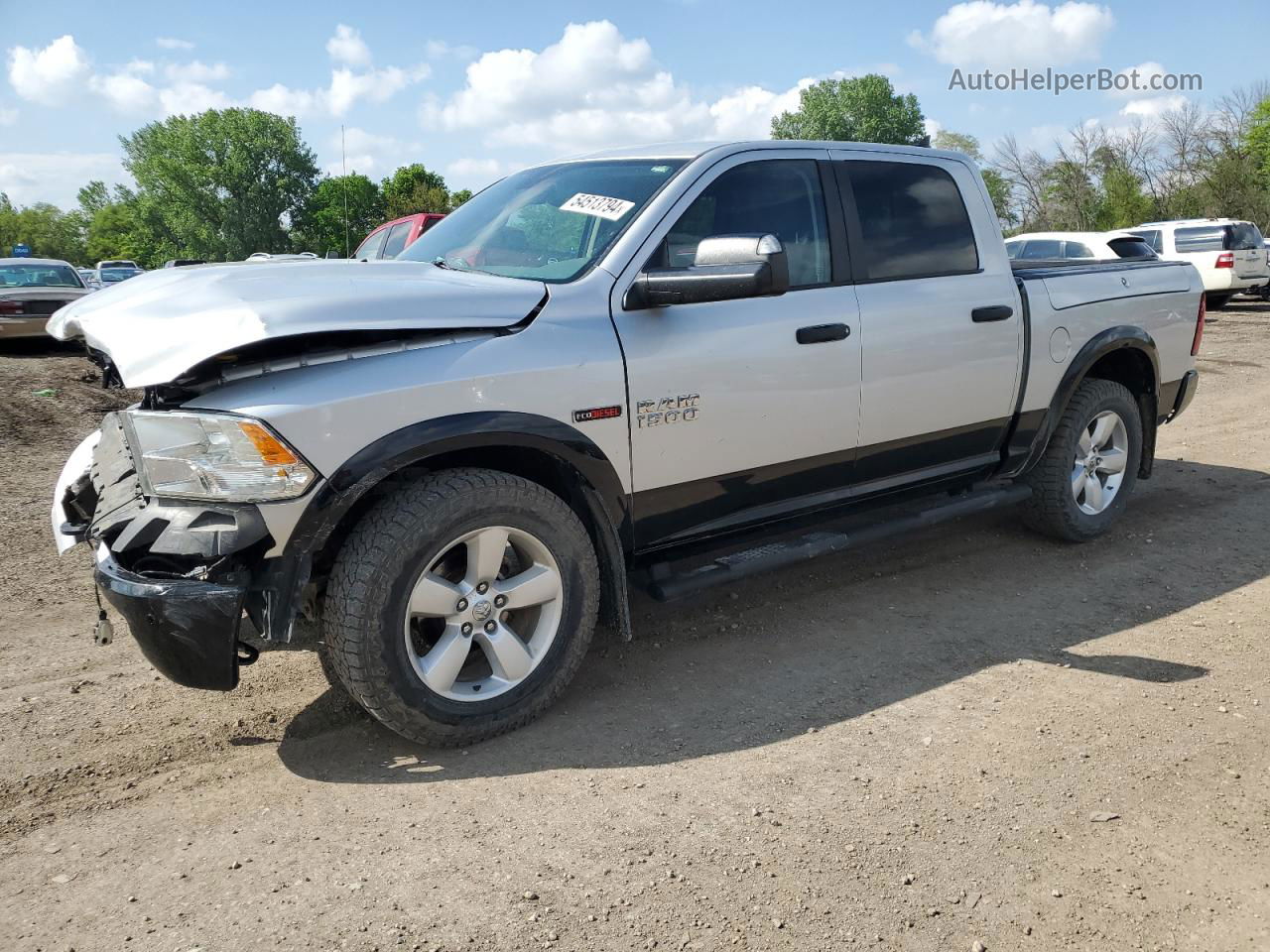 2015 Ram 1500 Slt Silver vin: 1C6RR7LM5FS537925