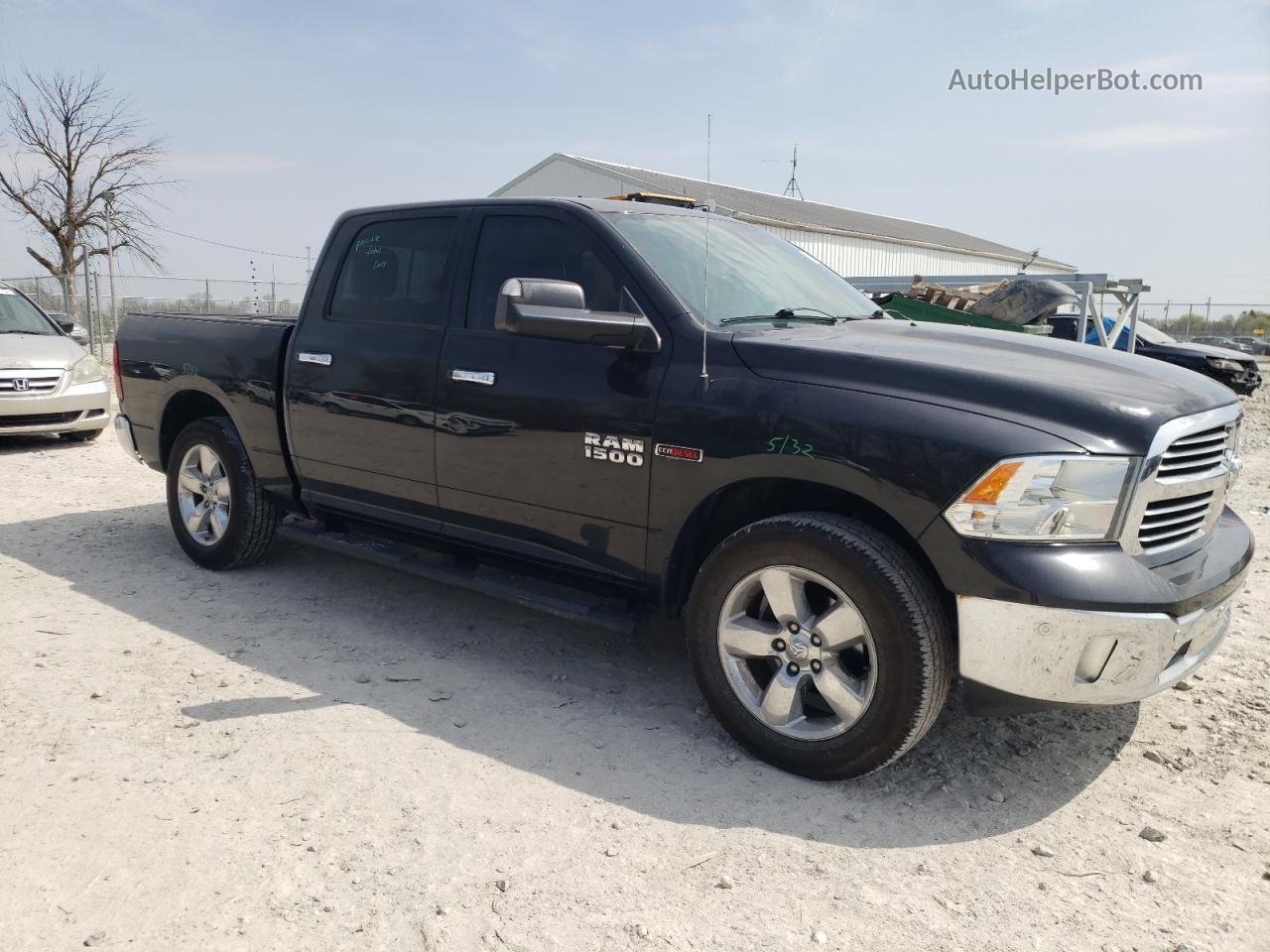 2015 Ram 1500 Slt Черный vin: 1C6RR7LM6FS642375