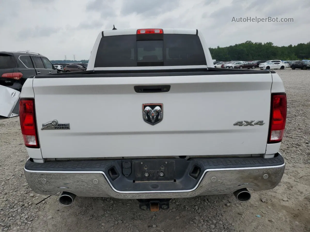 2015 Ram 1500 Slt White vin: 1C6RR7LM9FS688217