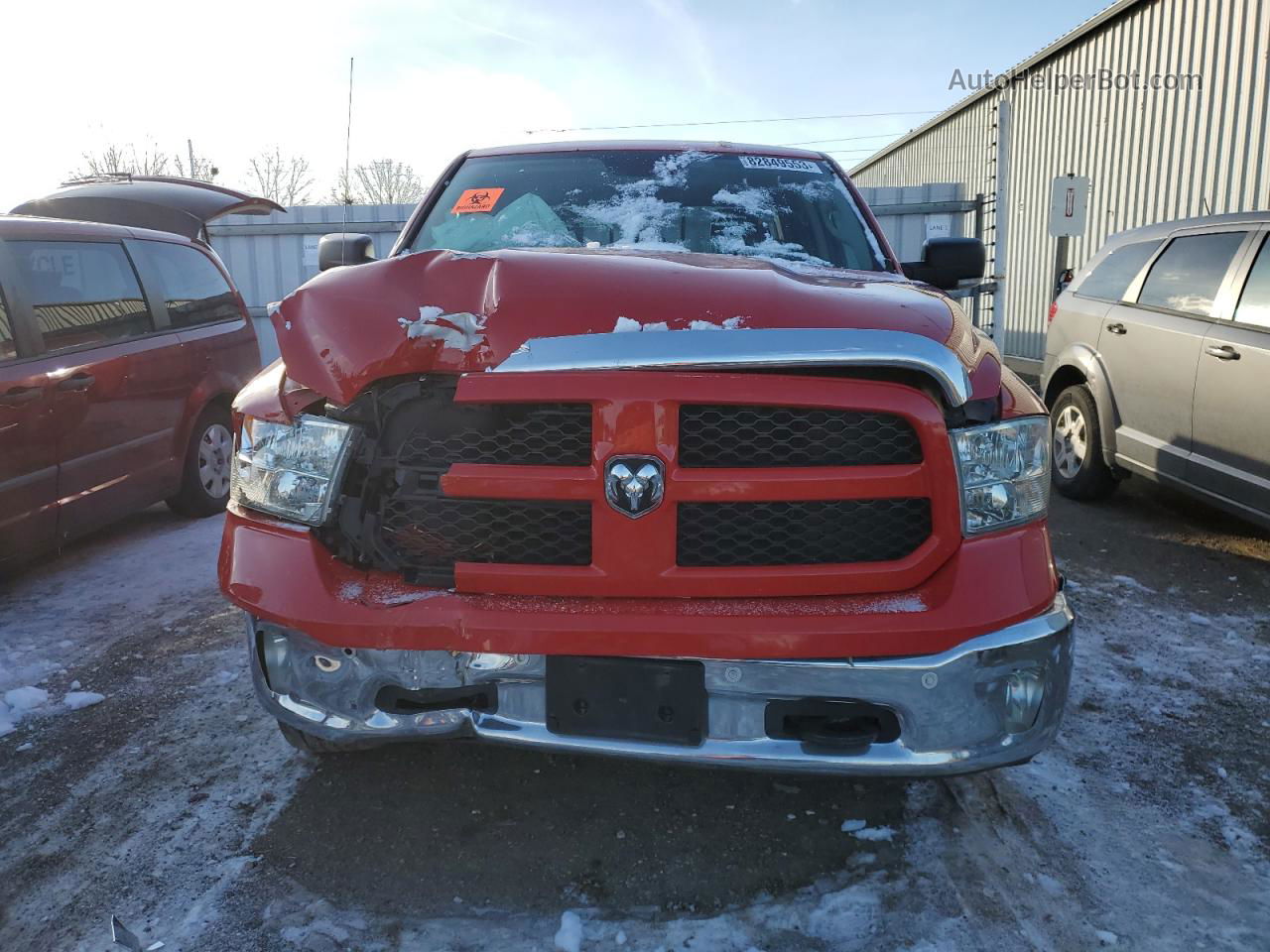 2015 Ram 1500 Slt Red vin: 1C6RR7LMXFS726263