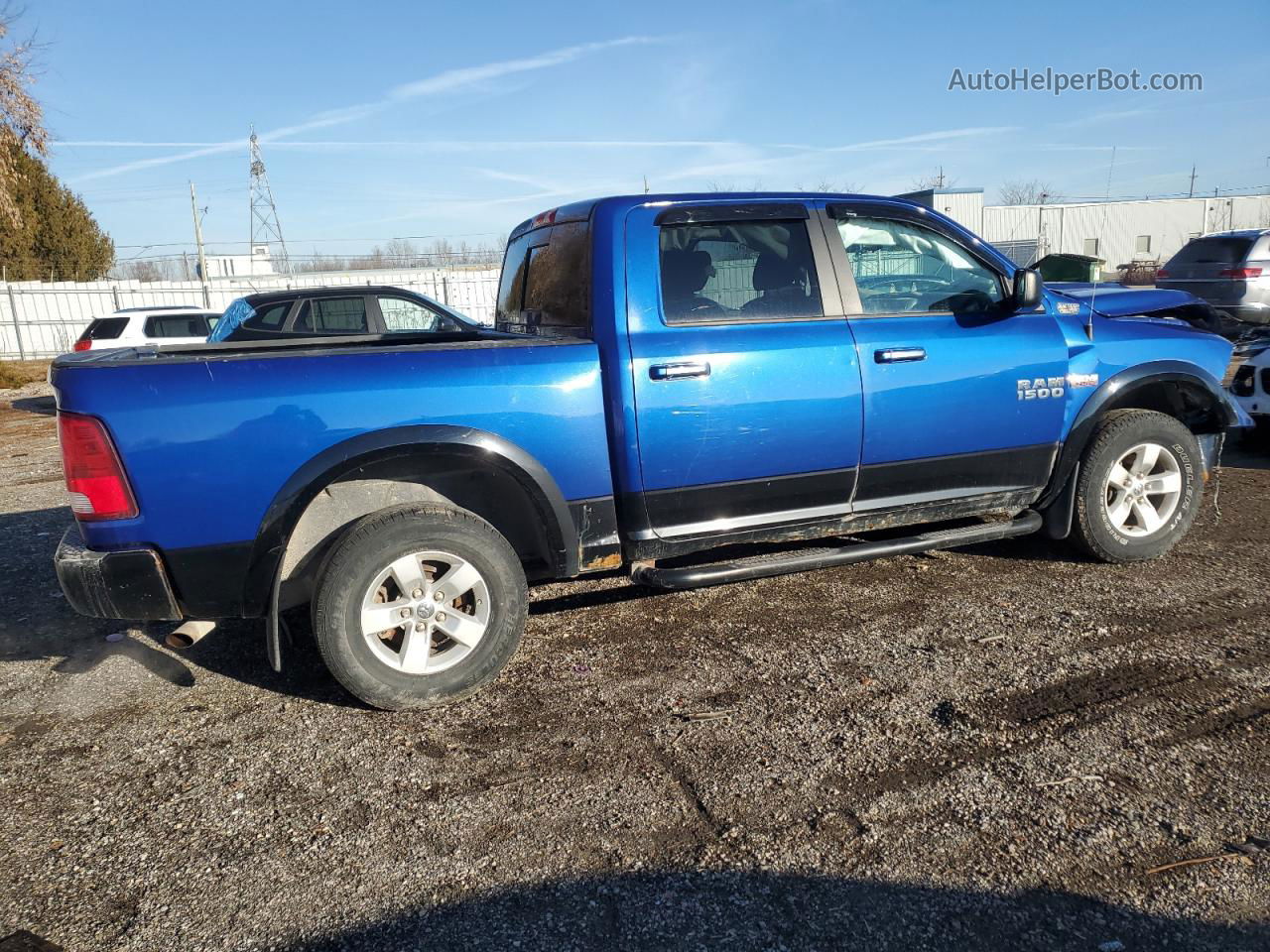 2014 Ram 1500 Slt Синий vin: 1C6RR7LT0ES392007