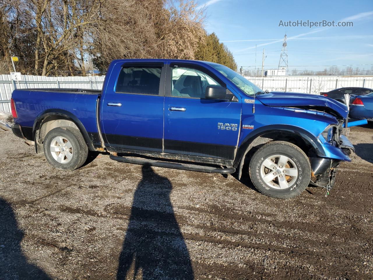 2014 Ram 1500 Slt Синий vin: 1C6RR7LT0ES392007