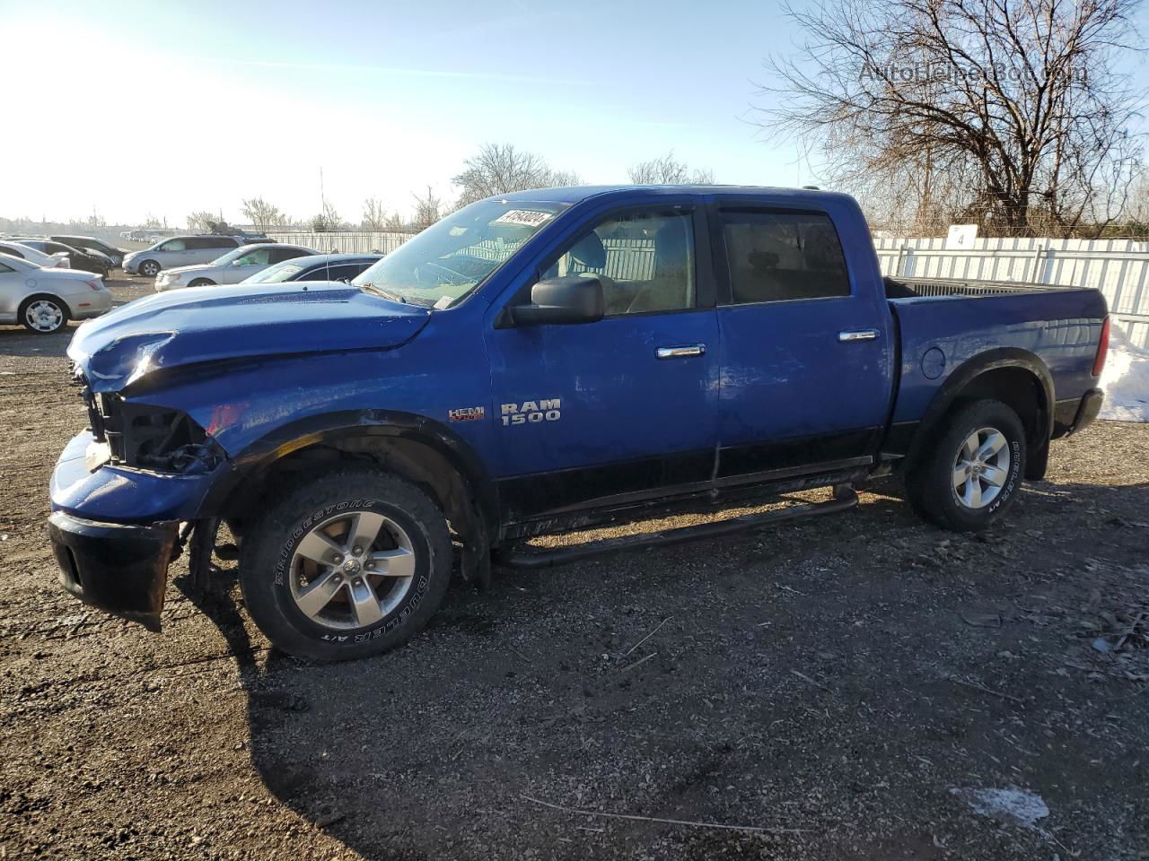 2014 Ram 1500 Slt Синий vin: 1C6RR7LT0ES392007