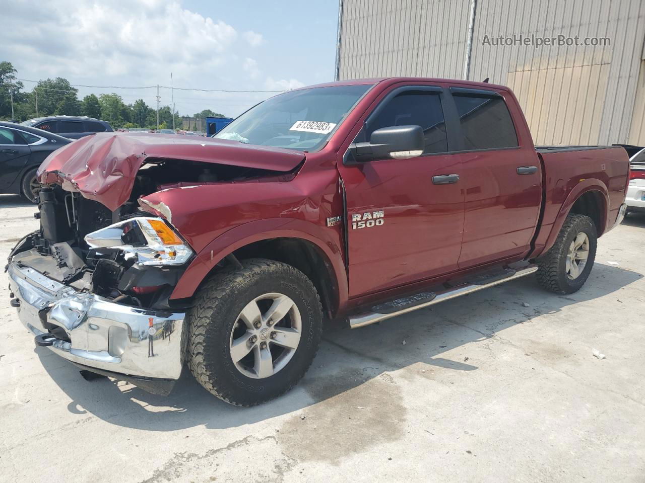 2015 Ram 1500 Slt Burgundy vin: 1C6RR7LT0FS549570