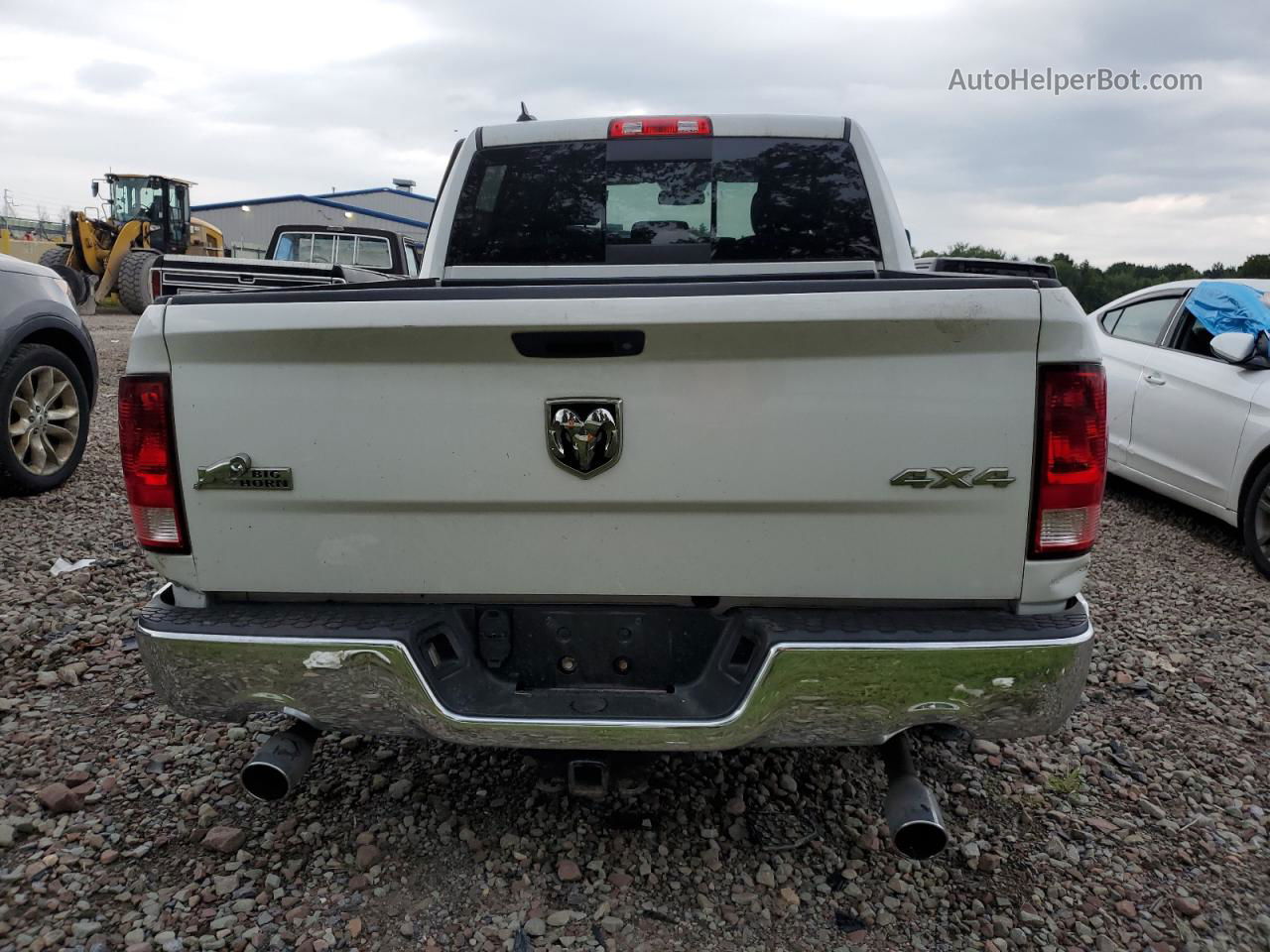 2014 Ram 1500 Slt White vin: 1C6RR7LT1ES379492