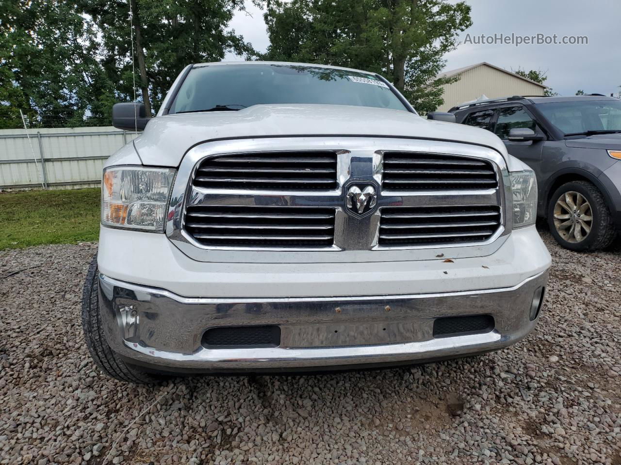 2014 Ram 1500 Slt White vin: 1C6RR7LT1ES379492