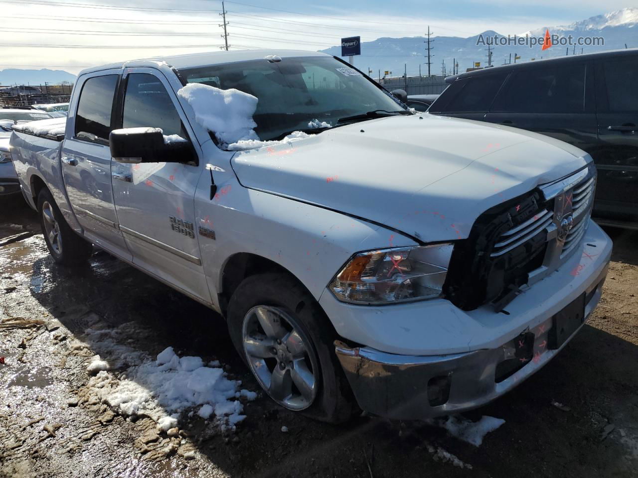 2015 Ram 1500 Slt White vin: 1C6RR7LT1FS510597