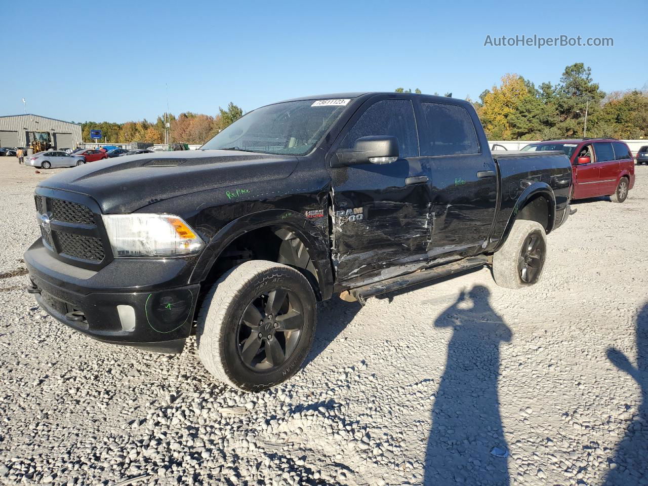 2015 Ram 1500 Slt Black vin: 1C6RR7LT2FS652960