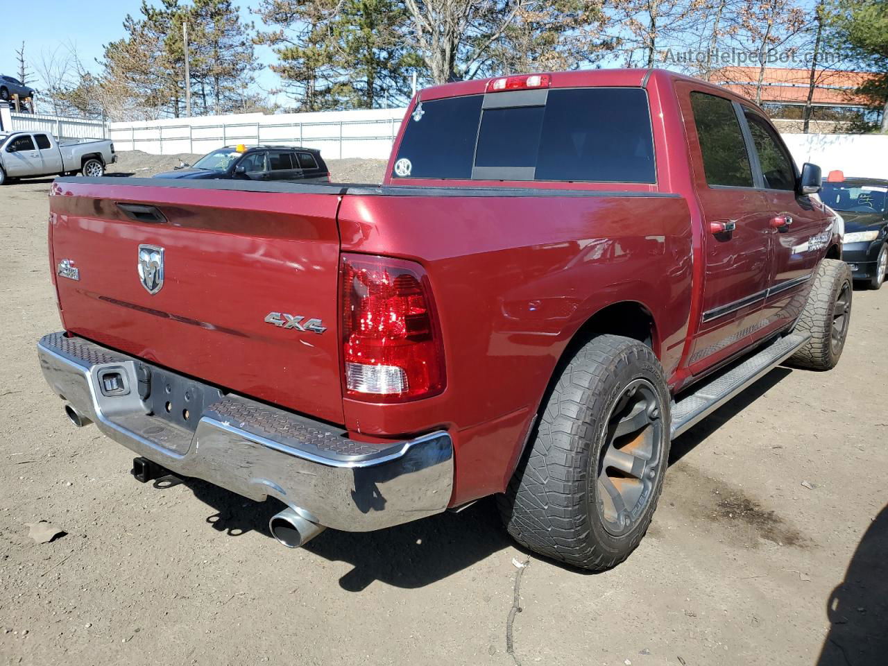 2014 Ram 1500 Slt Красный vin: 1C6RR7LT3ES284240