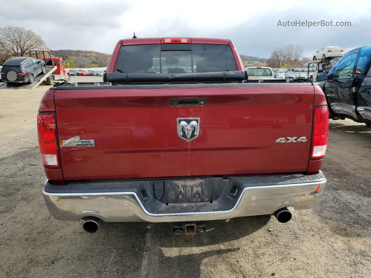 2015 Ram 1500 Slt Red vin: 1C6RR7LT3FS563236