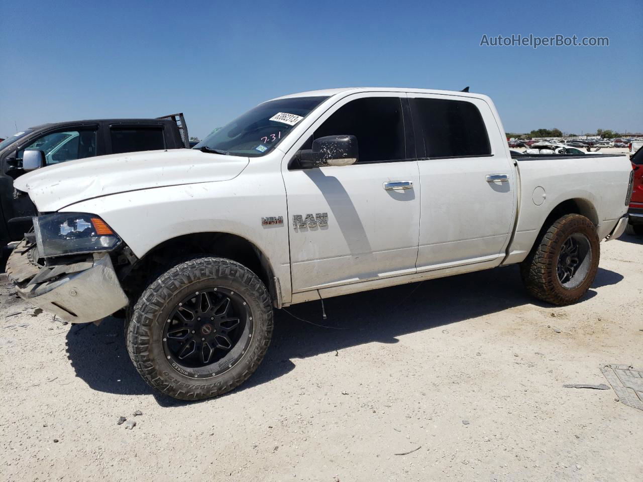 2015 Ram 1500 Slt White vin: 1C6RR7LT3FS611298