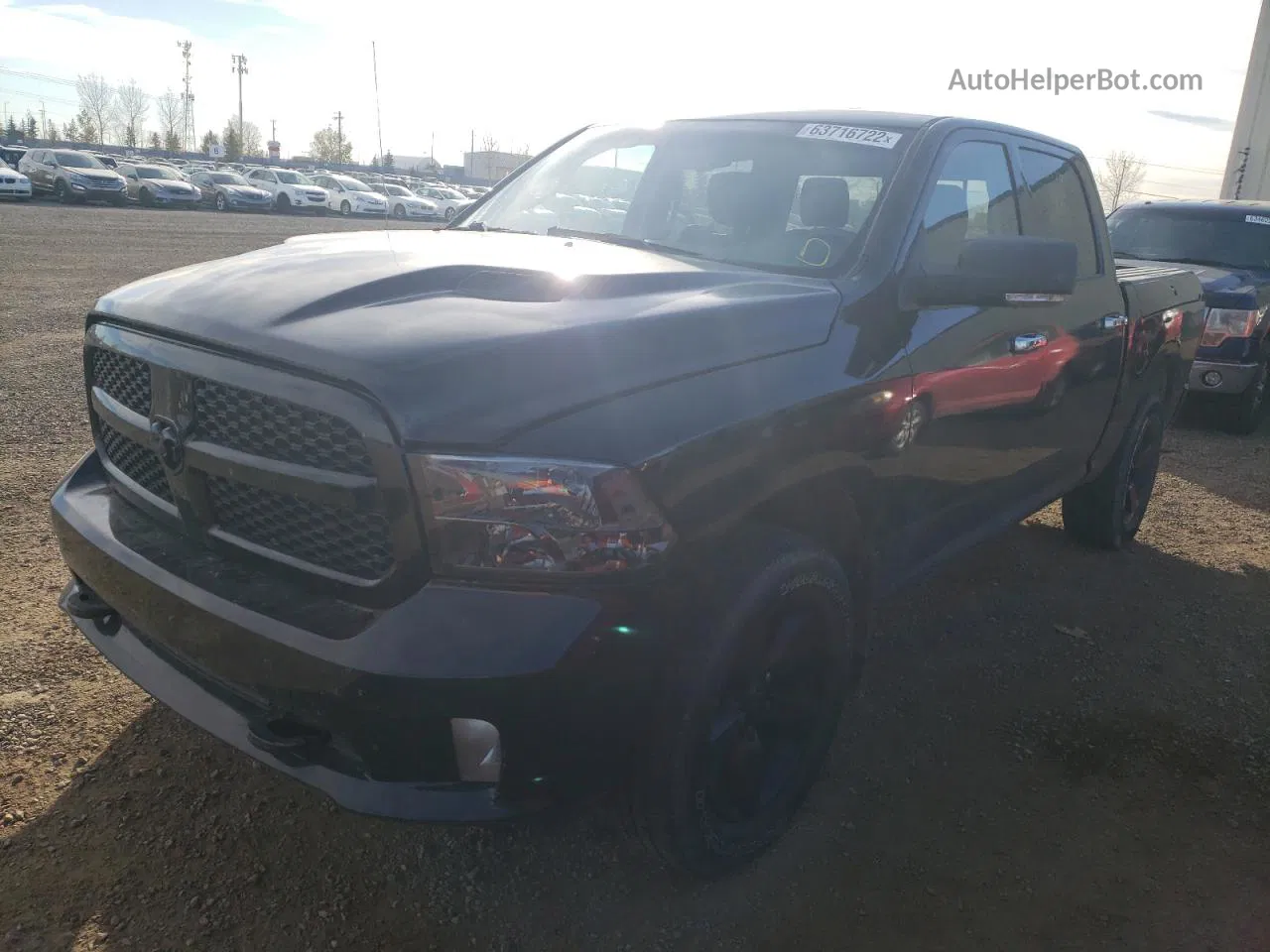 2019 Ram 1500 Classic Slt Black vin: 1C6RR7LT3KS744346