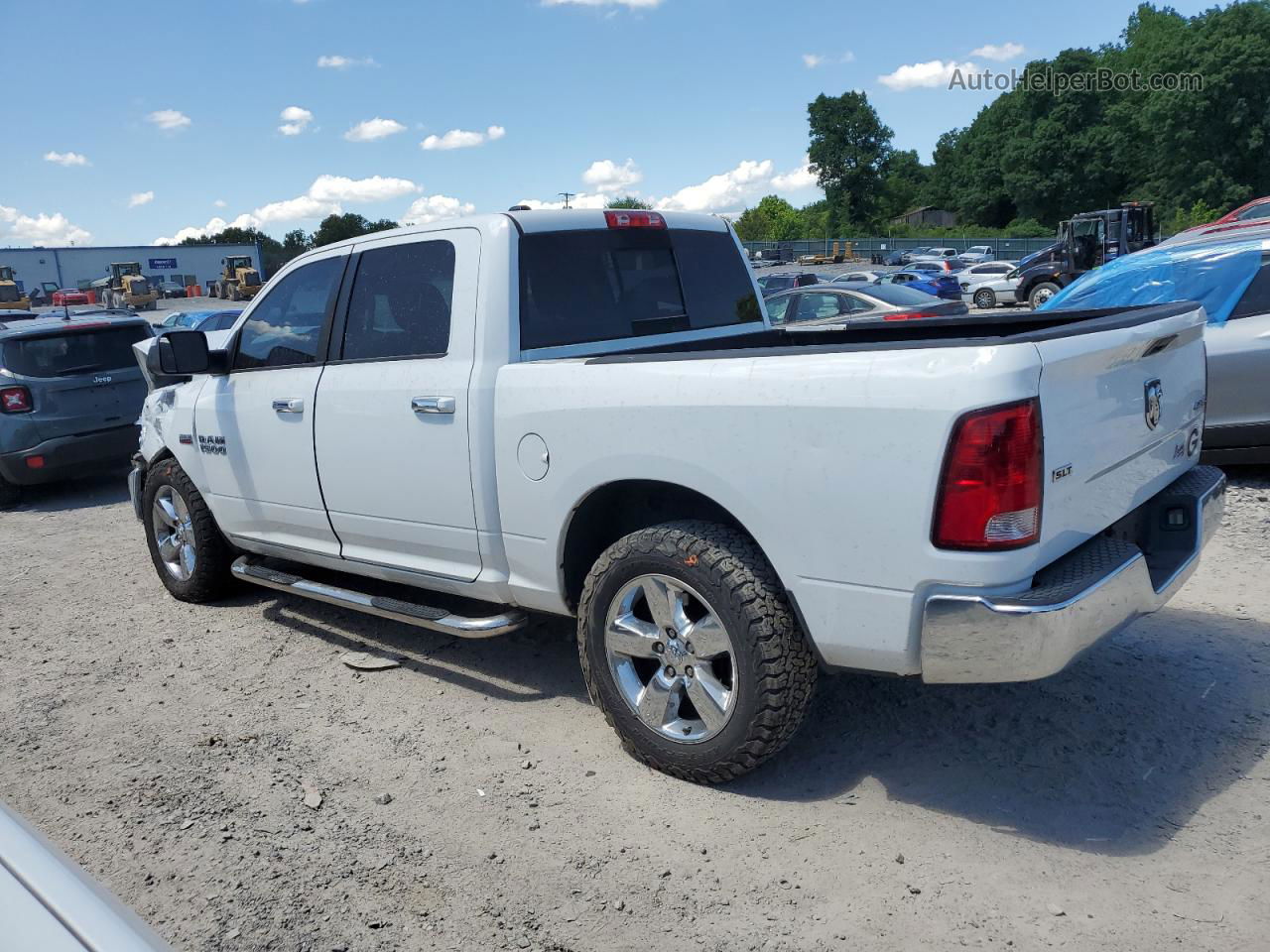 2014 Ram 1500 Slt White vin: 1C6RR7LT4ES377994