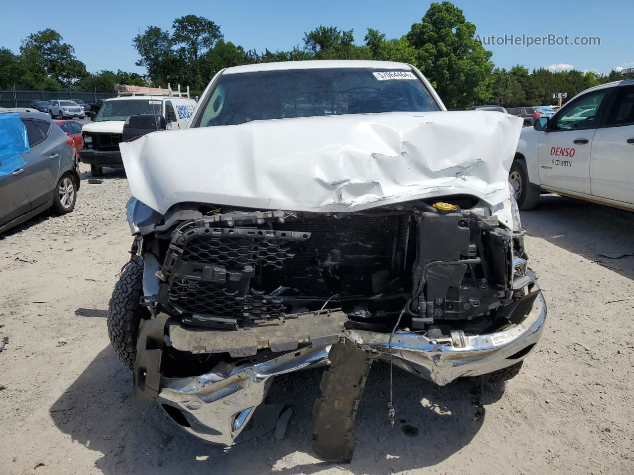 2014 Ram 1500 Slt White vin: 1C6RR7LT4ES377994