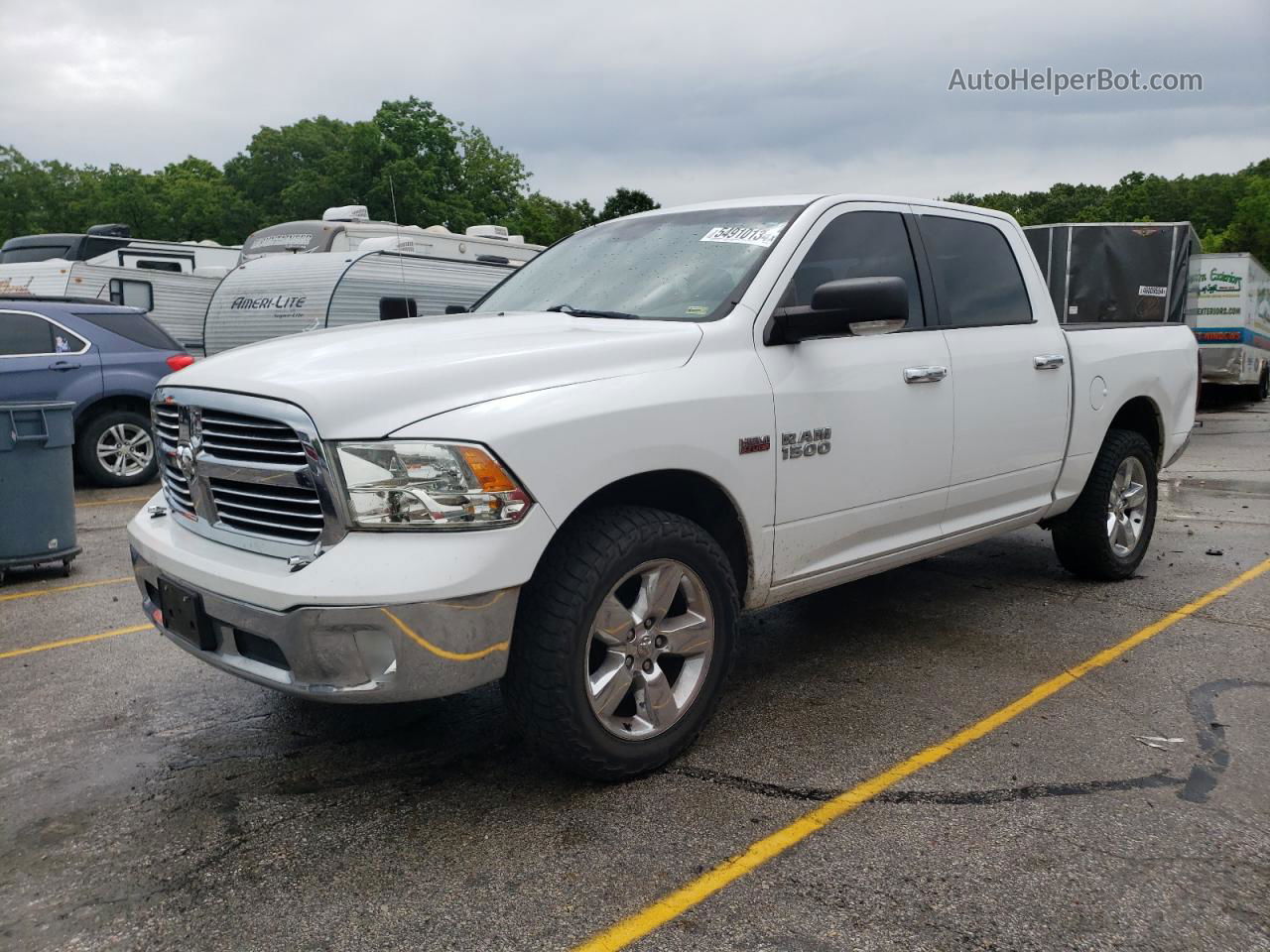 2014 Ram 1500 Slt Белый vin: 1C6RR7LT6ES106919