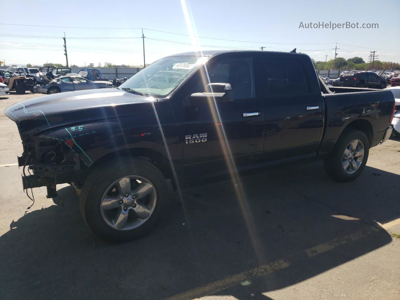 2014 Ram 1500 Slt Black vin: 1C6RR7LT6ES472458