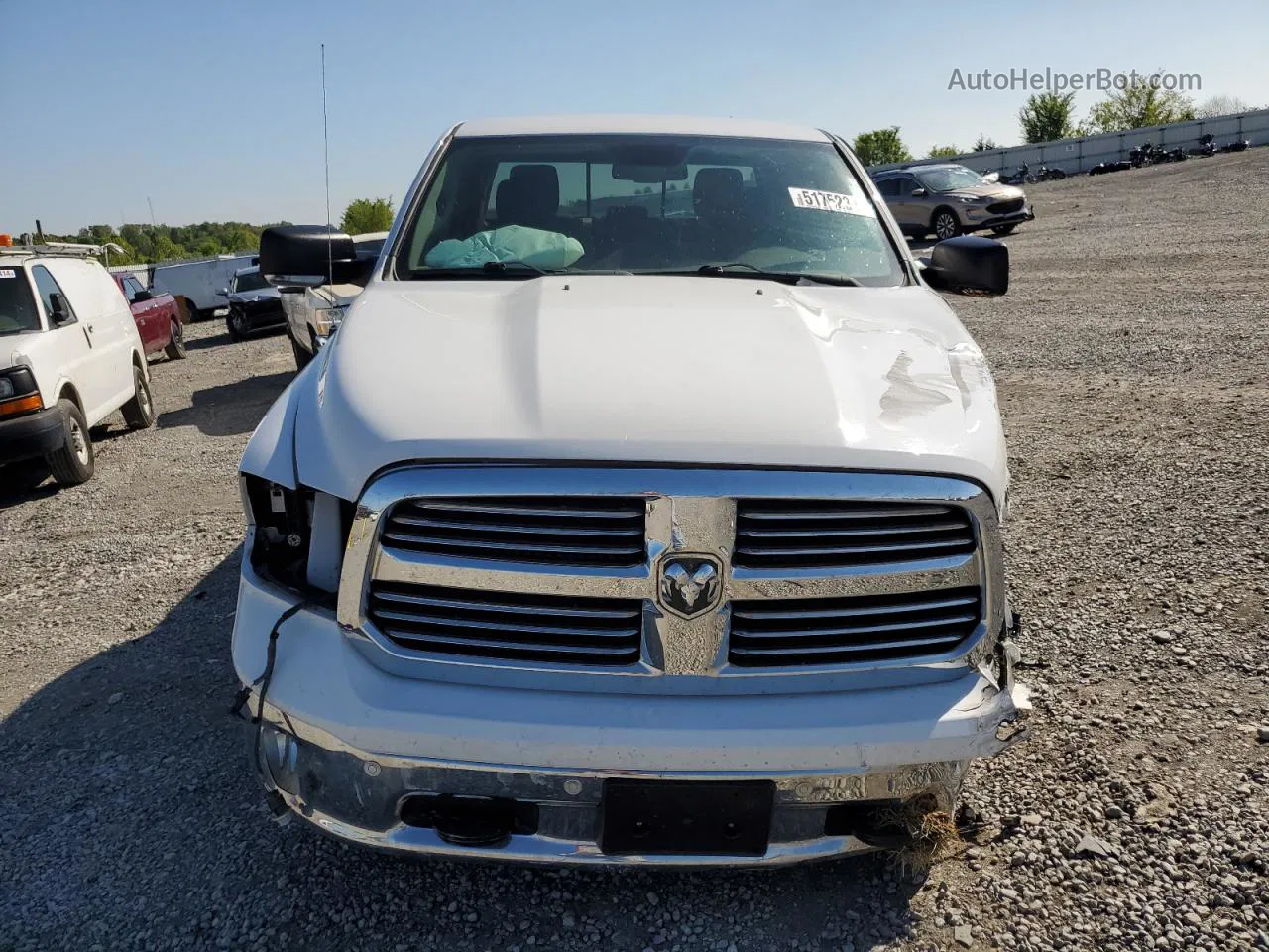 2015 Ram 1500 Slt White vin: 1C6RR7LT6FS508747