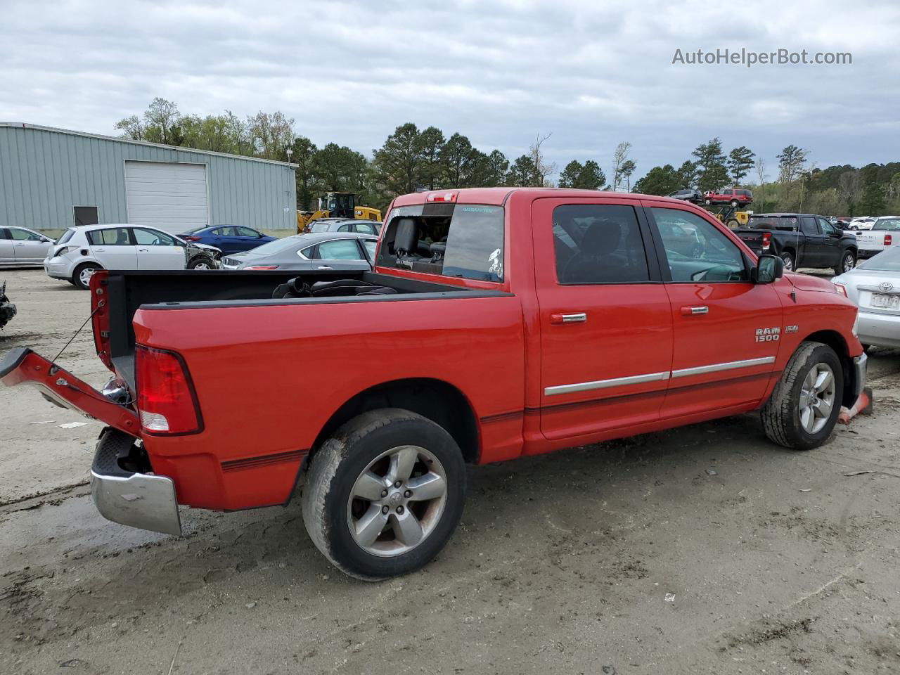 2015 Ram 1500 Slt Красный vin: 1C6RR7LT6FS732021