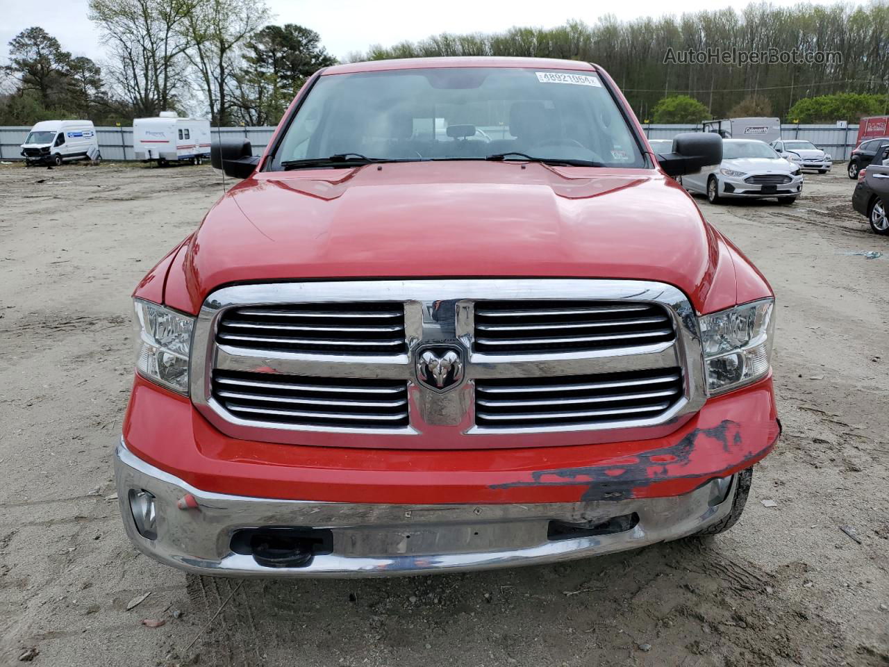 2015 Ram 1500 Slt Красный vin: 1C6RR7LT6FS732021