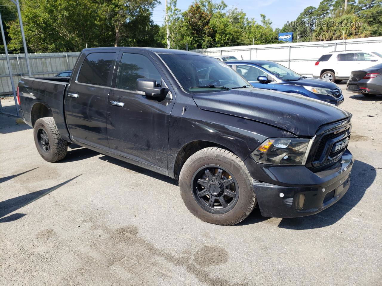 2015 Ram 1500 Slt Черный vin: 1C6RR7LT6FS761454