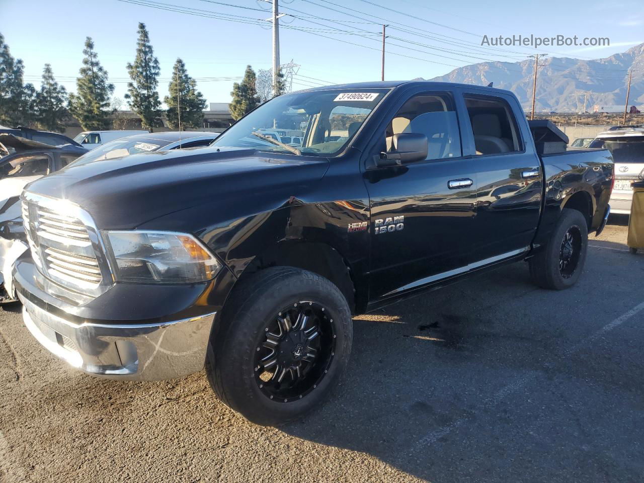 2014 Ram 1500 Slt Black vin: 1C6RR7LT7ES182780