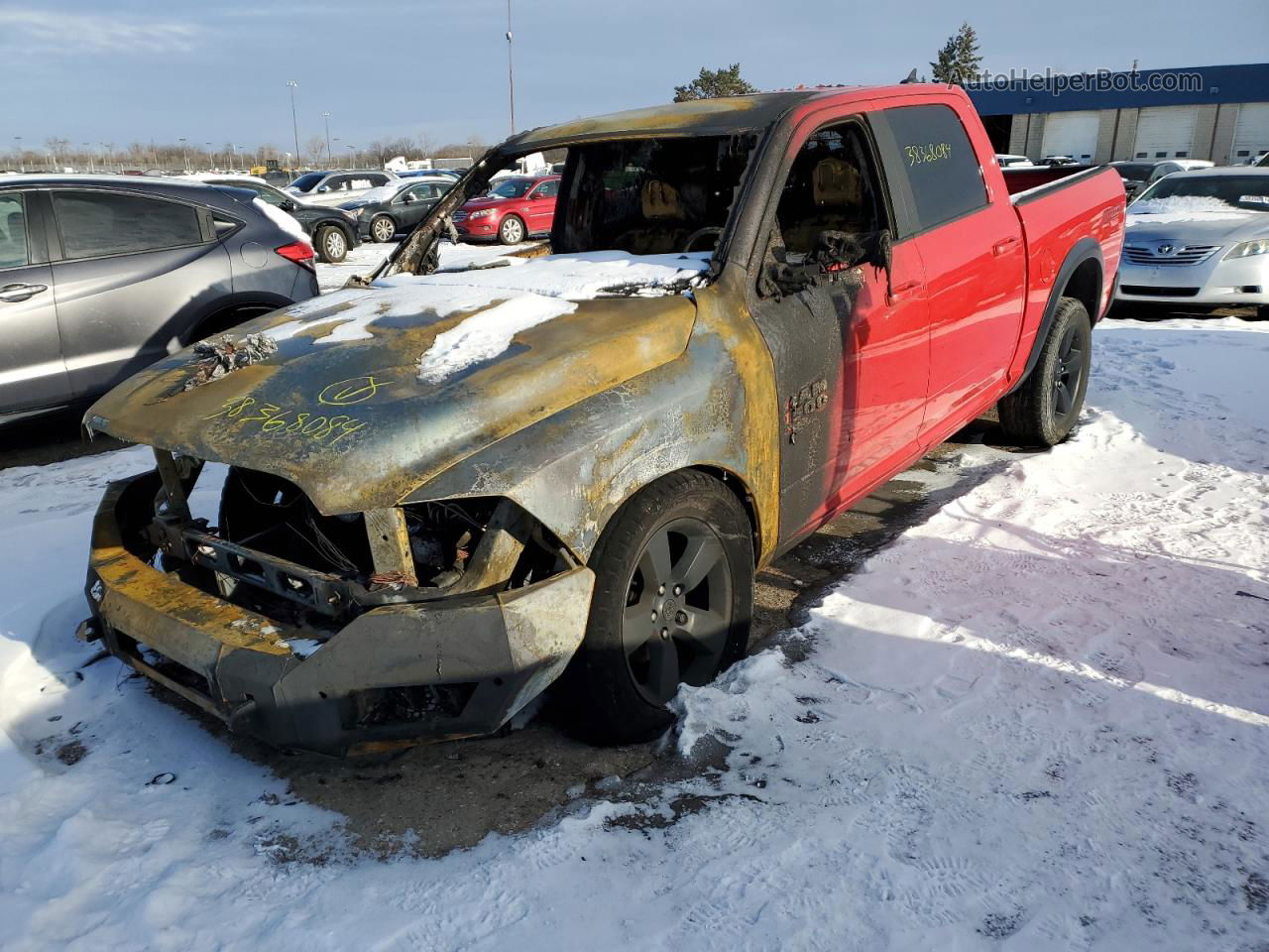 2019 Ram 1500 Classic Slt Red vin: 1C6RR7LT7KS730272