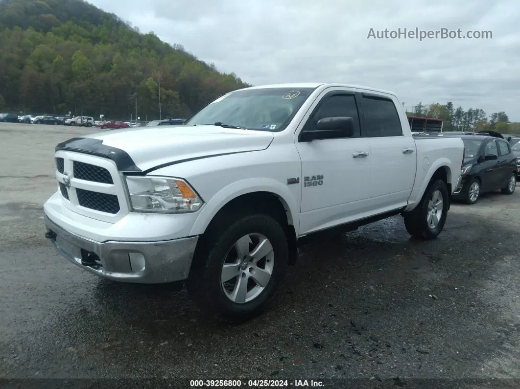 2014 Ram 1500 Slt White vin: 1C6RR7LT8ES111636