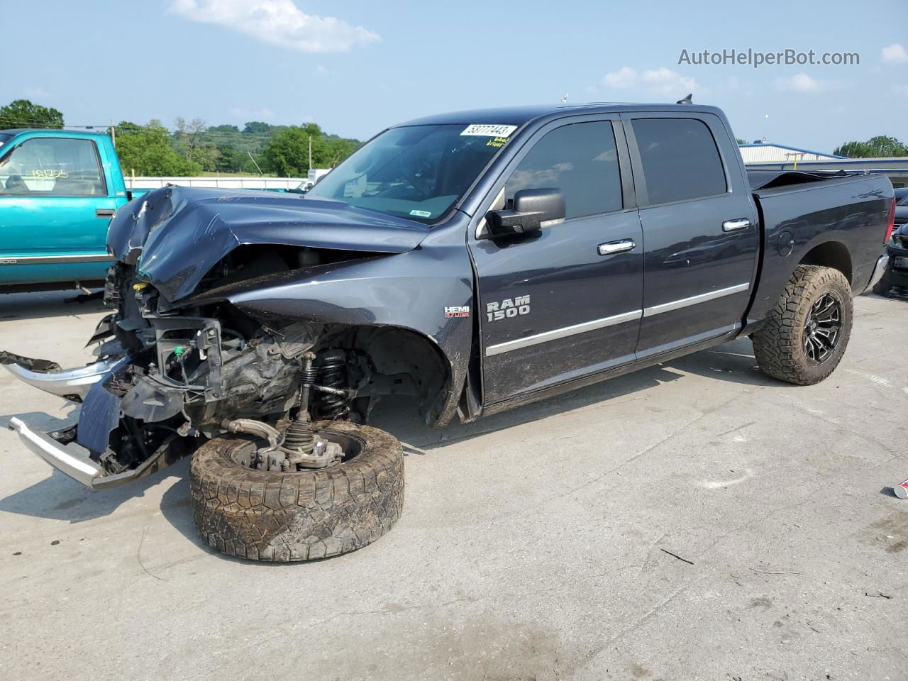 2014 Ram 1500 Slt Blue vin: 1C6RR7LT8ES181931