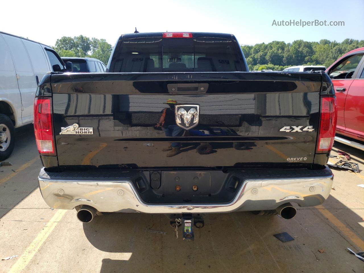 2014 Ram 1500 Slt Черный vin: 1C6RR7LT8ES276960