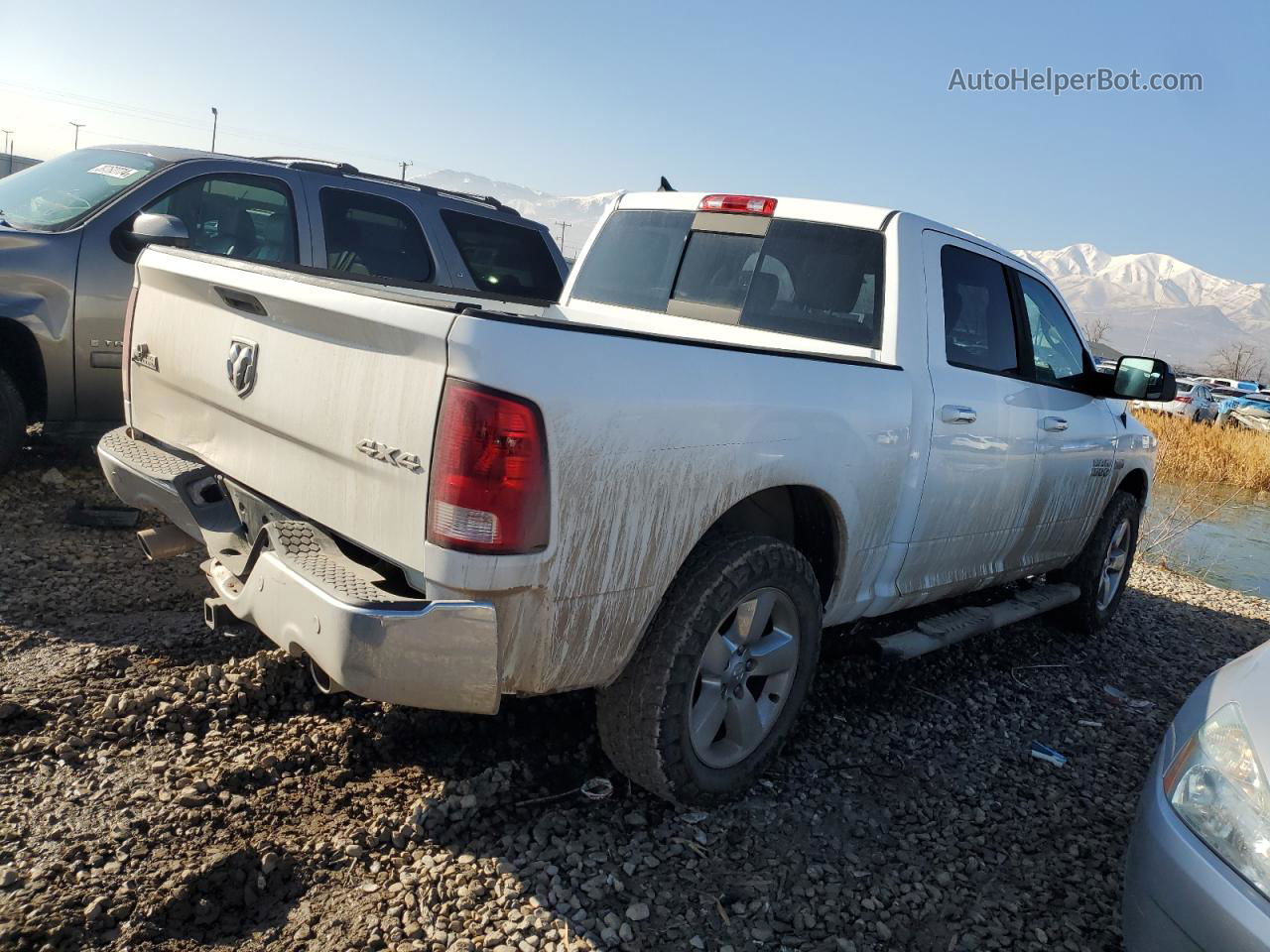 2015 Ram 1500 Slt White vin: 1C6RR7LT9FS611337