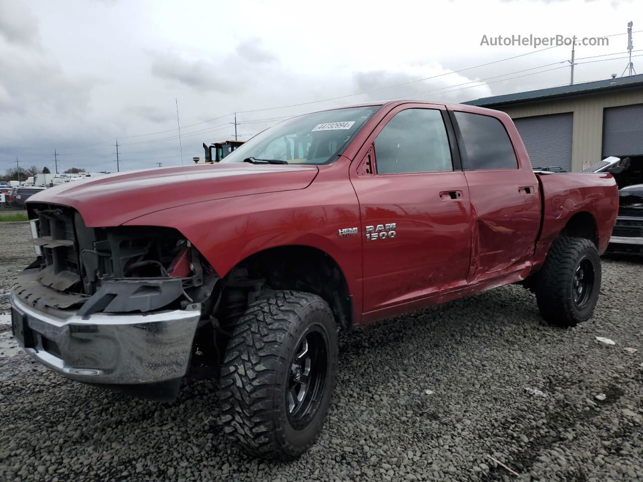 2015 Ram 1500 Slt Бордовый vin: 1C6RR7LT9FS724740