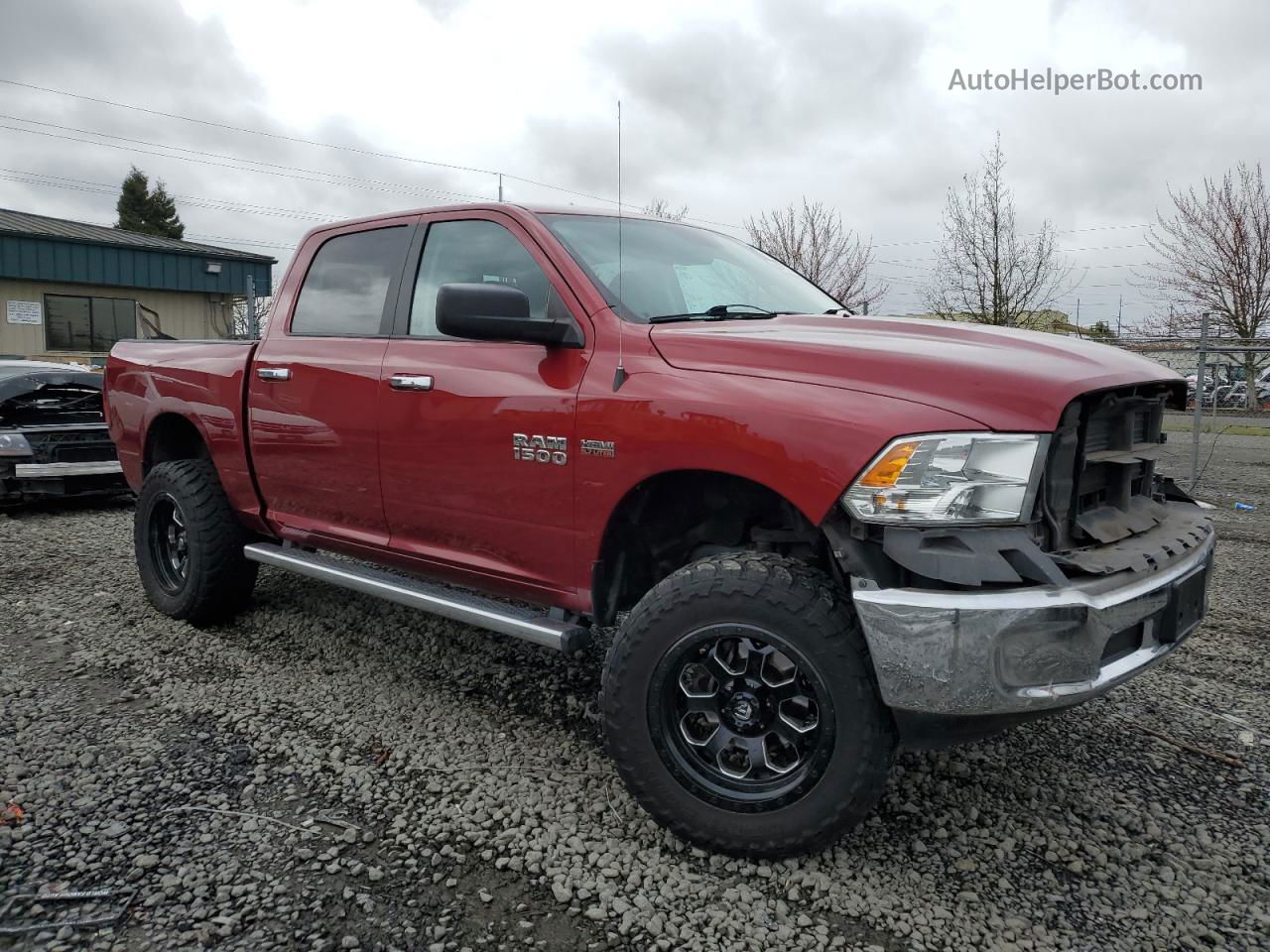 2015 Ram 1500 Slt Бордовый vin: 1C6RR7LT9FS724740