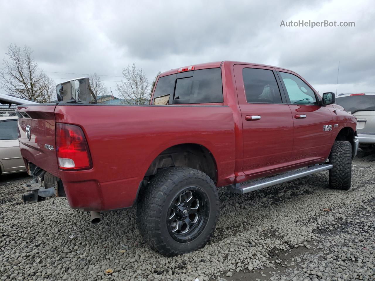 2015 Ram 1500 Slt Бордовый vin: 1C6RR7LT9FS724740