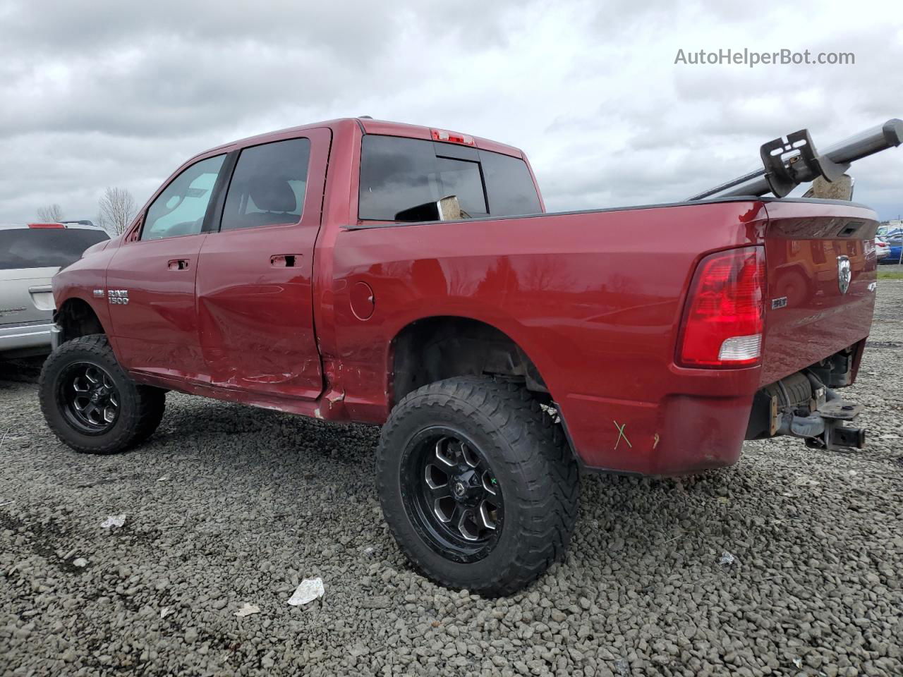 2015 Ram 1500 Slt Бордовый vin: 1C6RR7LT9FS724740