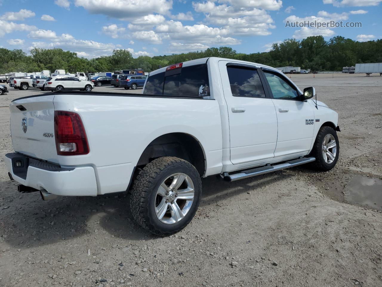 2014 Ram 1500 Sport White vin: 1C6RR7MT3ES479513