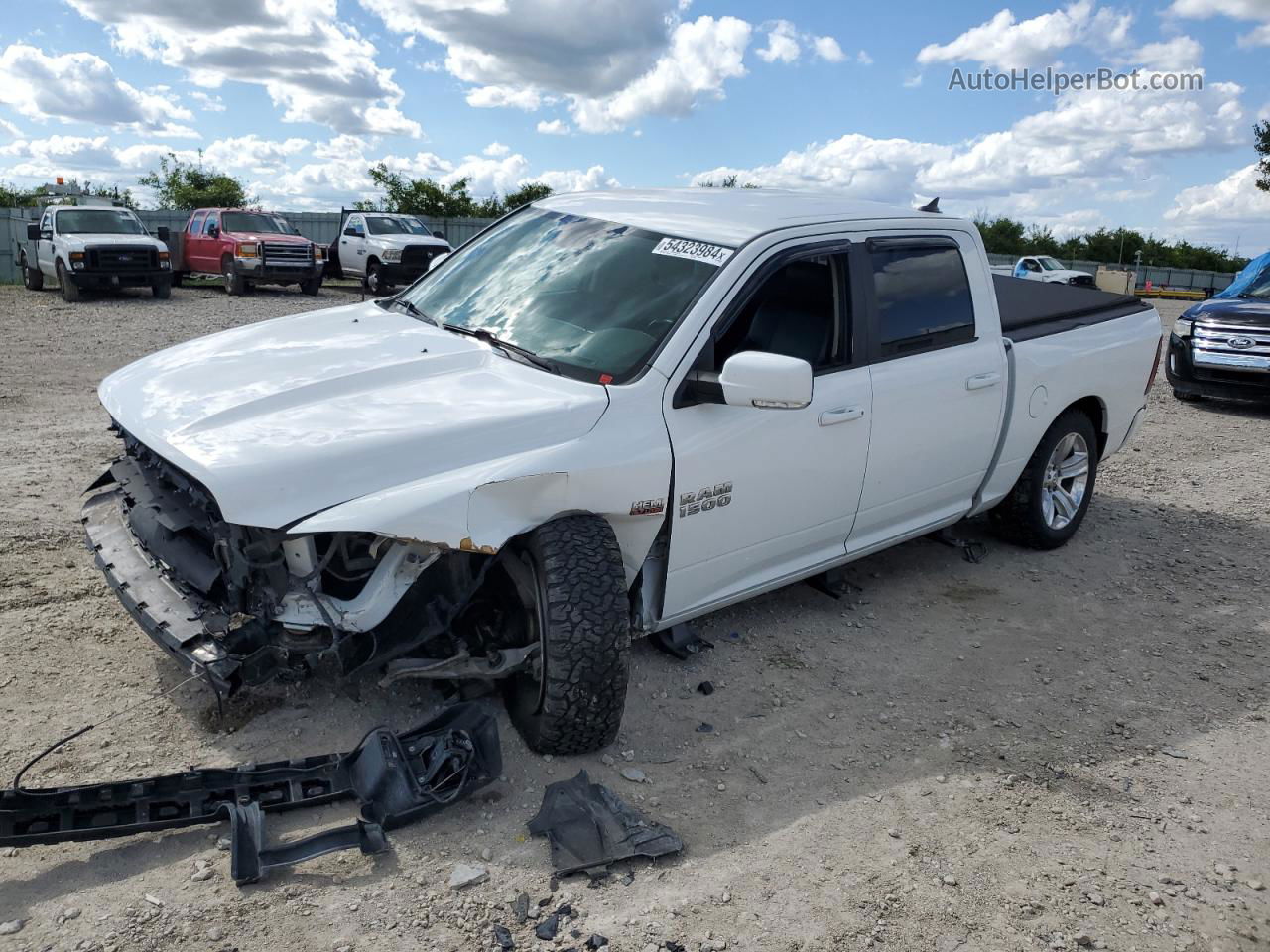 2014 Ram 1500 Sport White vin: 1C6RR7MT3ES479513