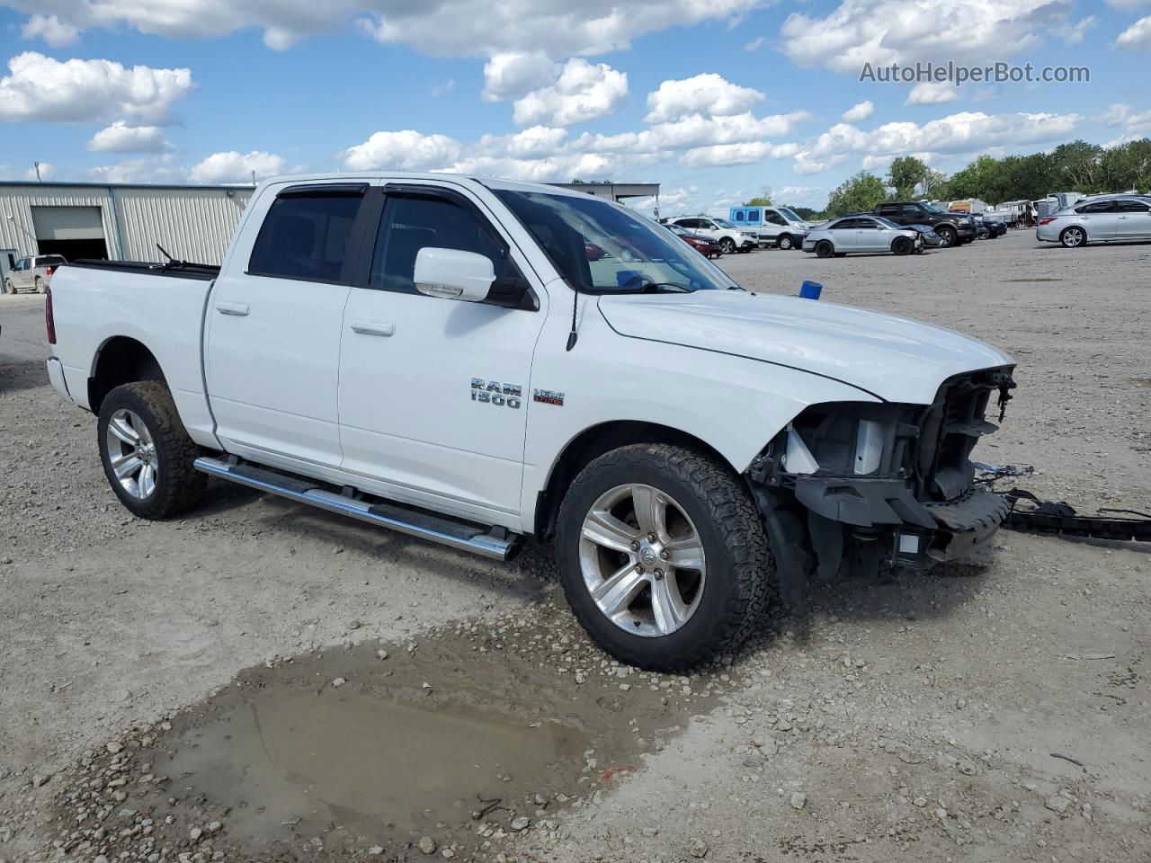 2014 Ram 1500 Sport White vin: 1C6RR7MT3ES479513