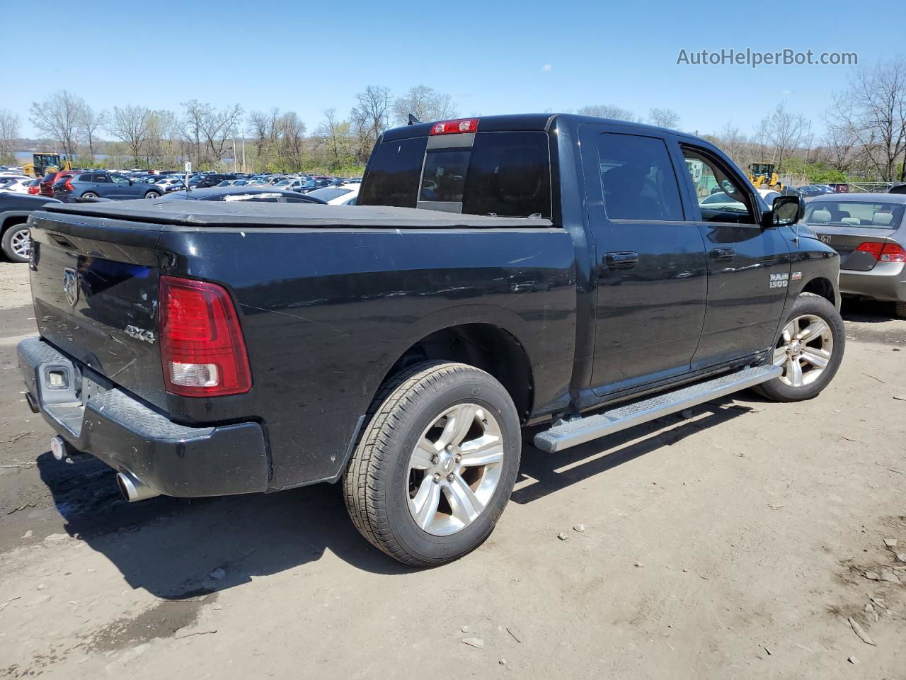 2015 Ram 1500 Sport Черный vin: 1C6RR7MT3FS557094