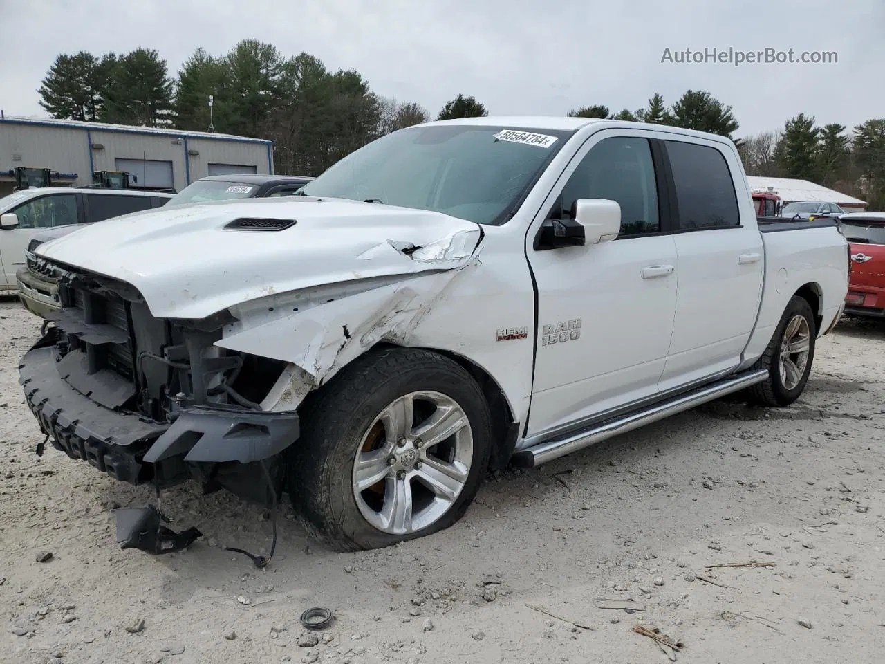 2015 Ram 1500 Sport White vin: 1C6RR7MT3FS624695