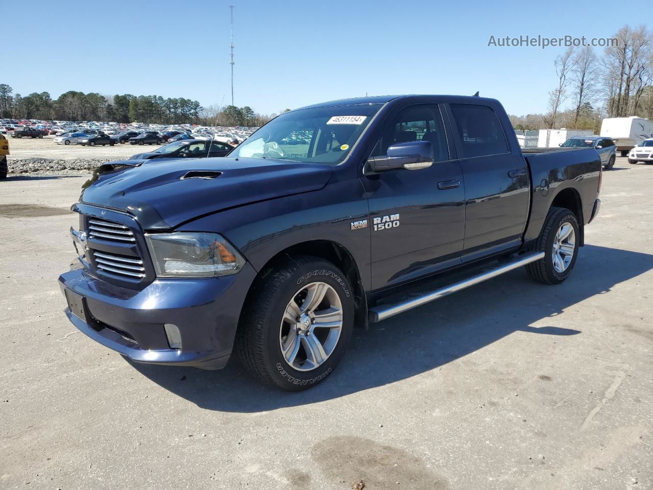 2015 Ram 1500 Sport Black vin: 1C6RR7MT3FS633526