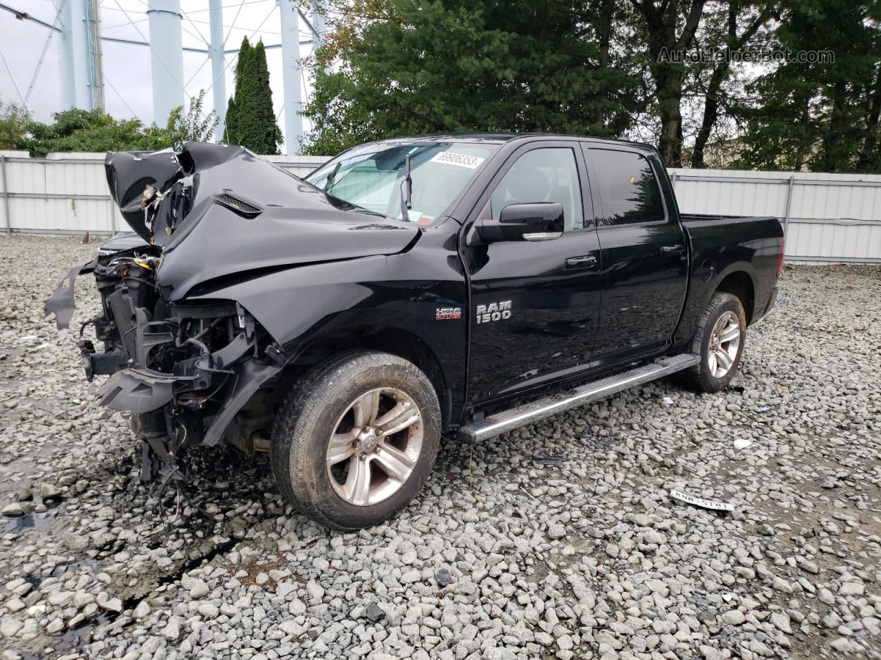 2014 Ram 1500 Sport Black vin: 1C6RR7MT5ES216598