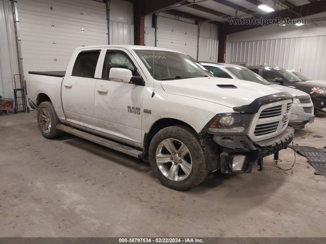 2014 Ram 1500 Sport White vin: 1C6RR7MT8ES324987