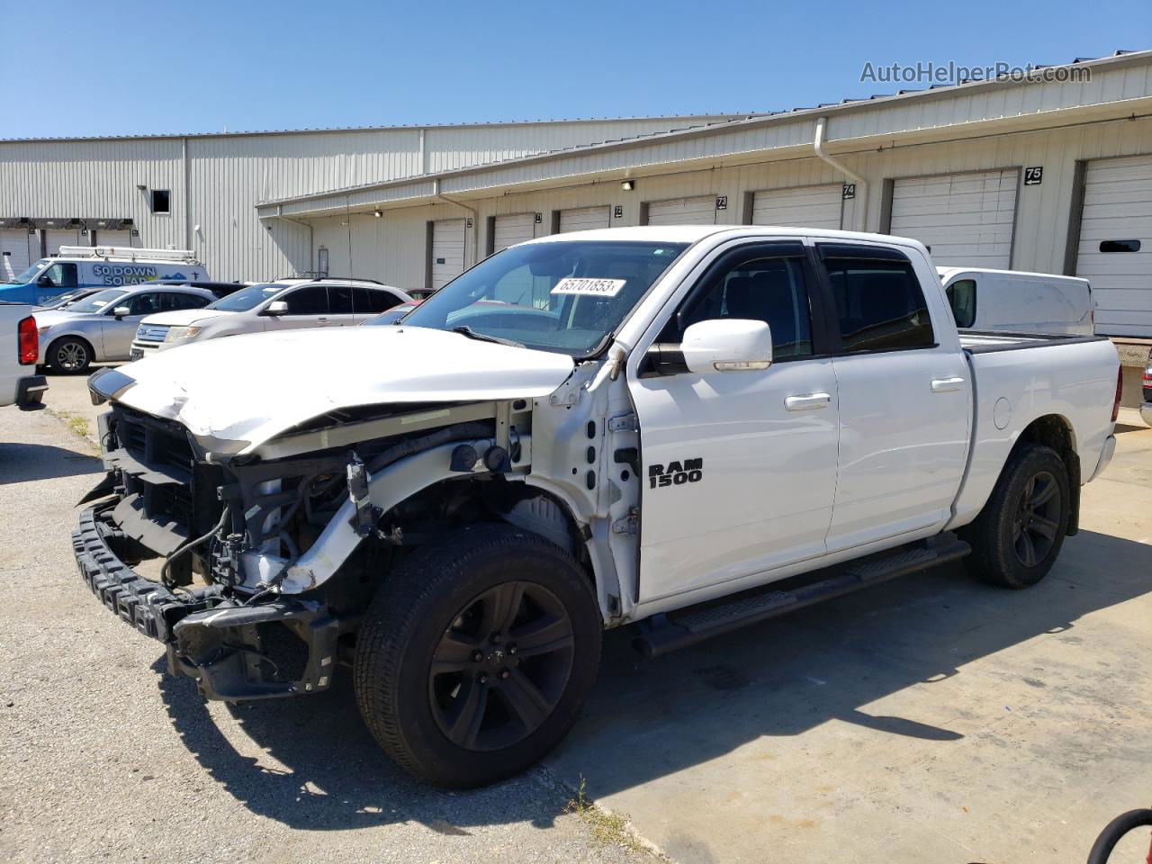 2014 Ram 1500 Sport White vin: 1C6RR7MT9ES143395