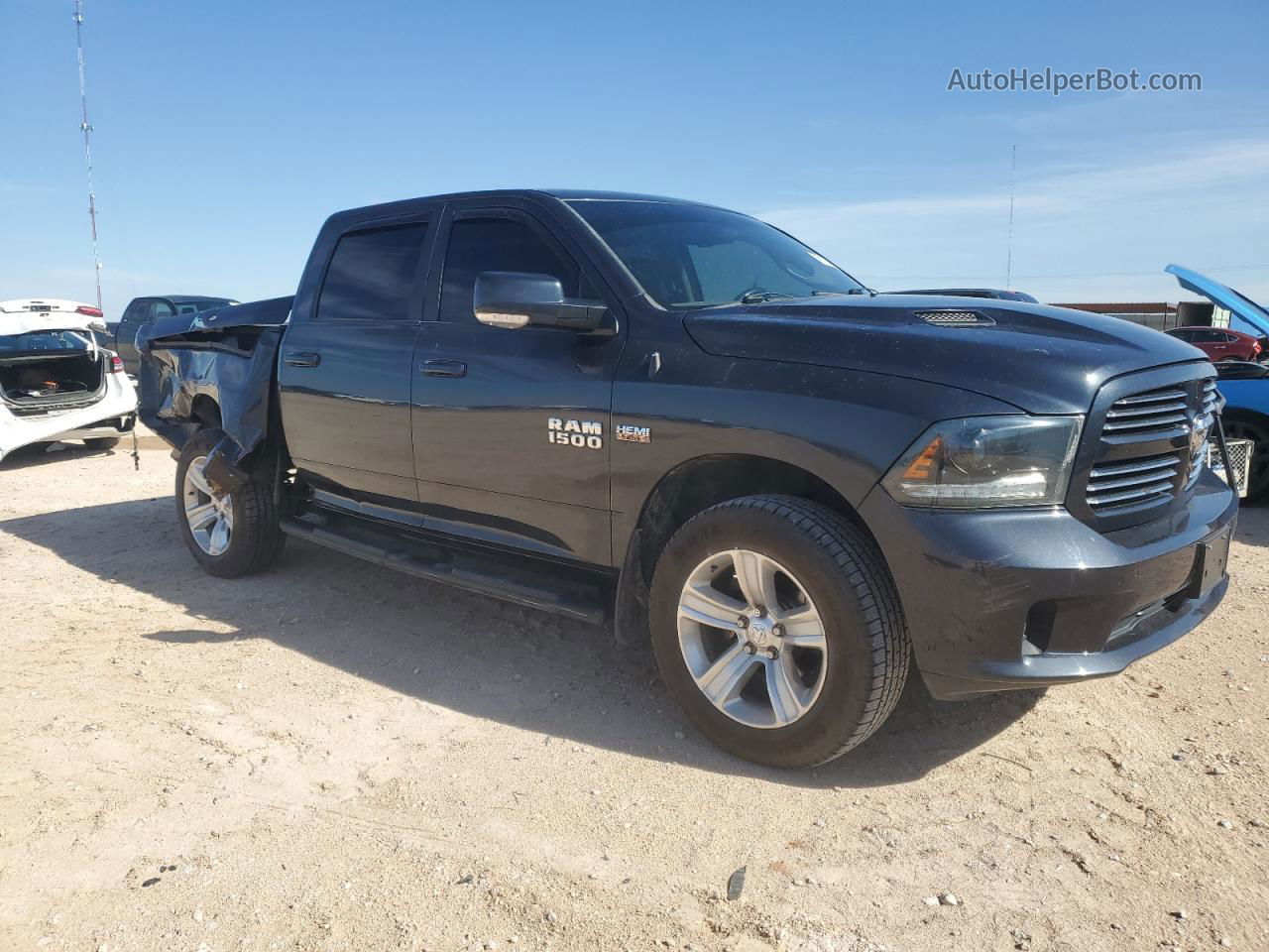 2015 Ram 1500 Sport Black vin: 1C6RR7MT9FS656759