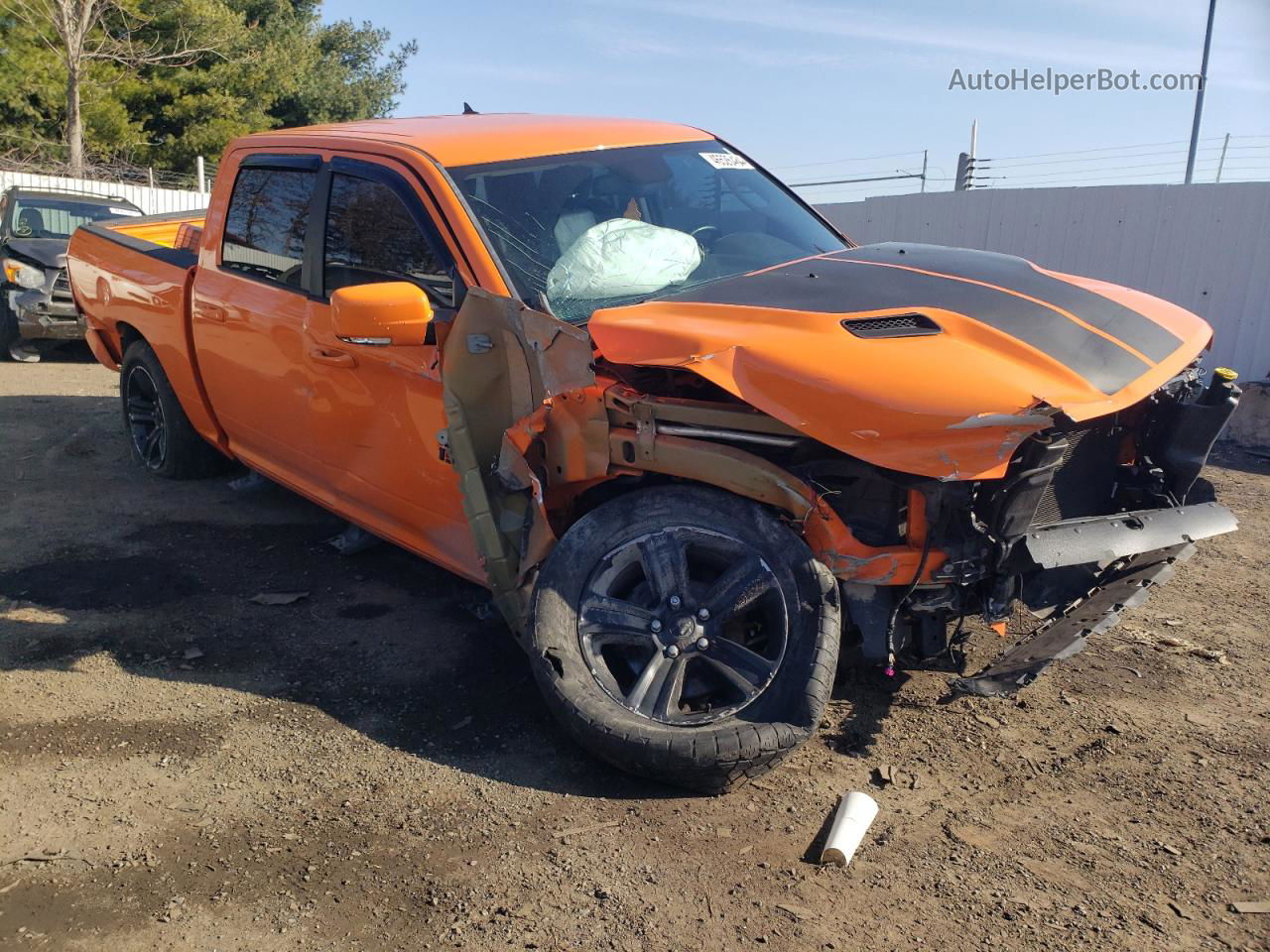 2015 Ram 1500 Sport Orange vin: 1C6RR7MTXFS682934