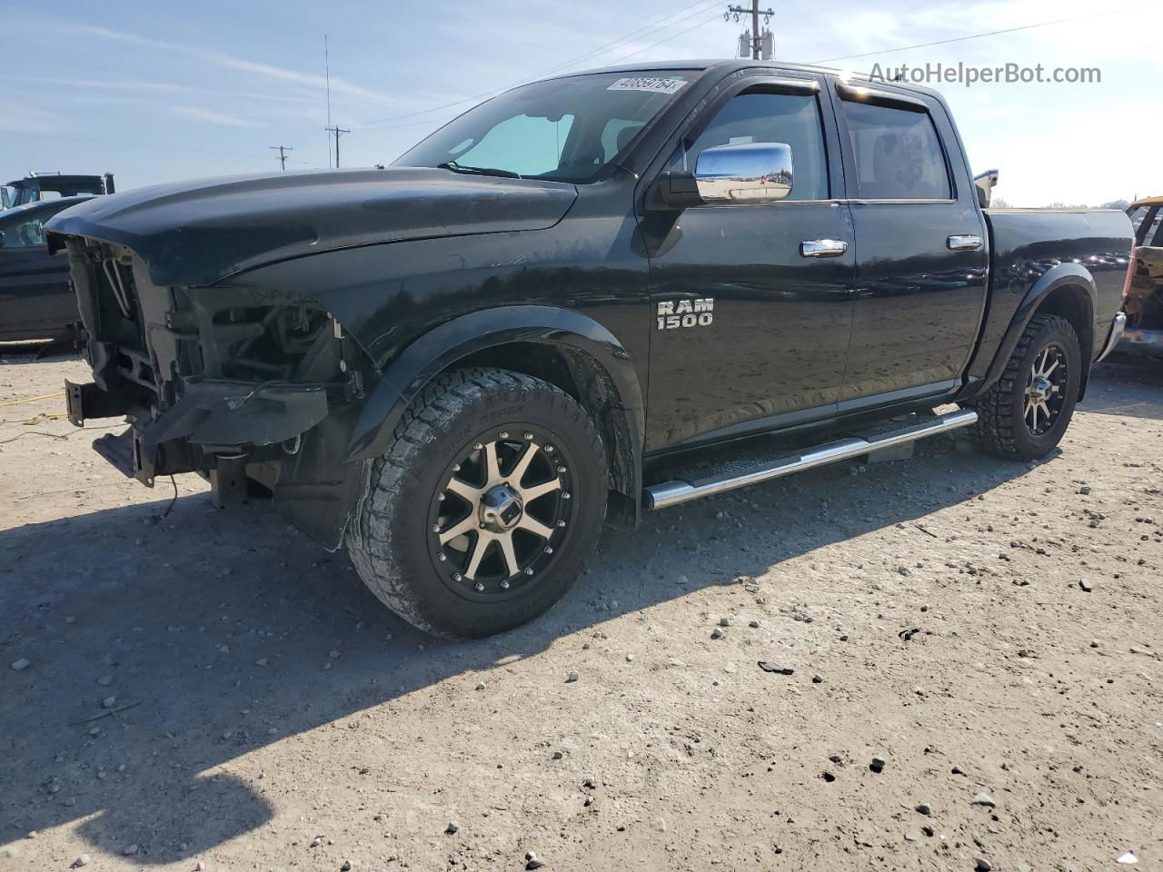 2014 Ram 1500 Laramie Black vin: 1C6RR7NG1ES335136