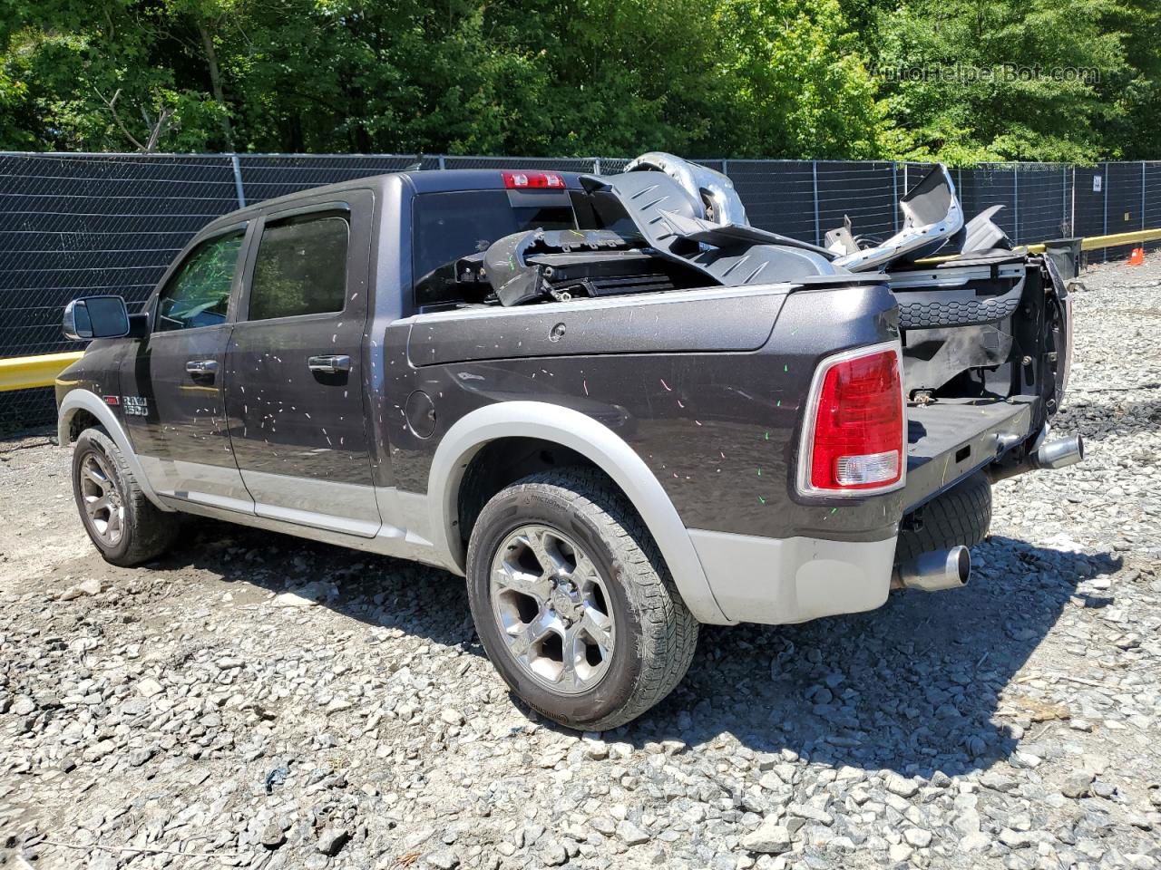 2015 Ram 1500 Laramie Gray vin: 1C6RR7NM0FS534458