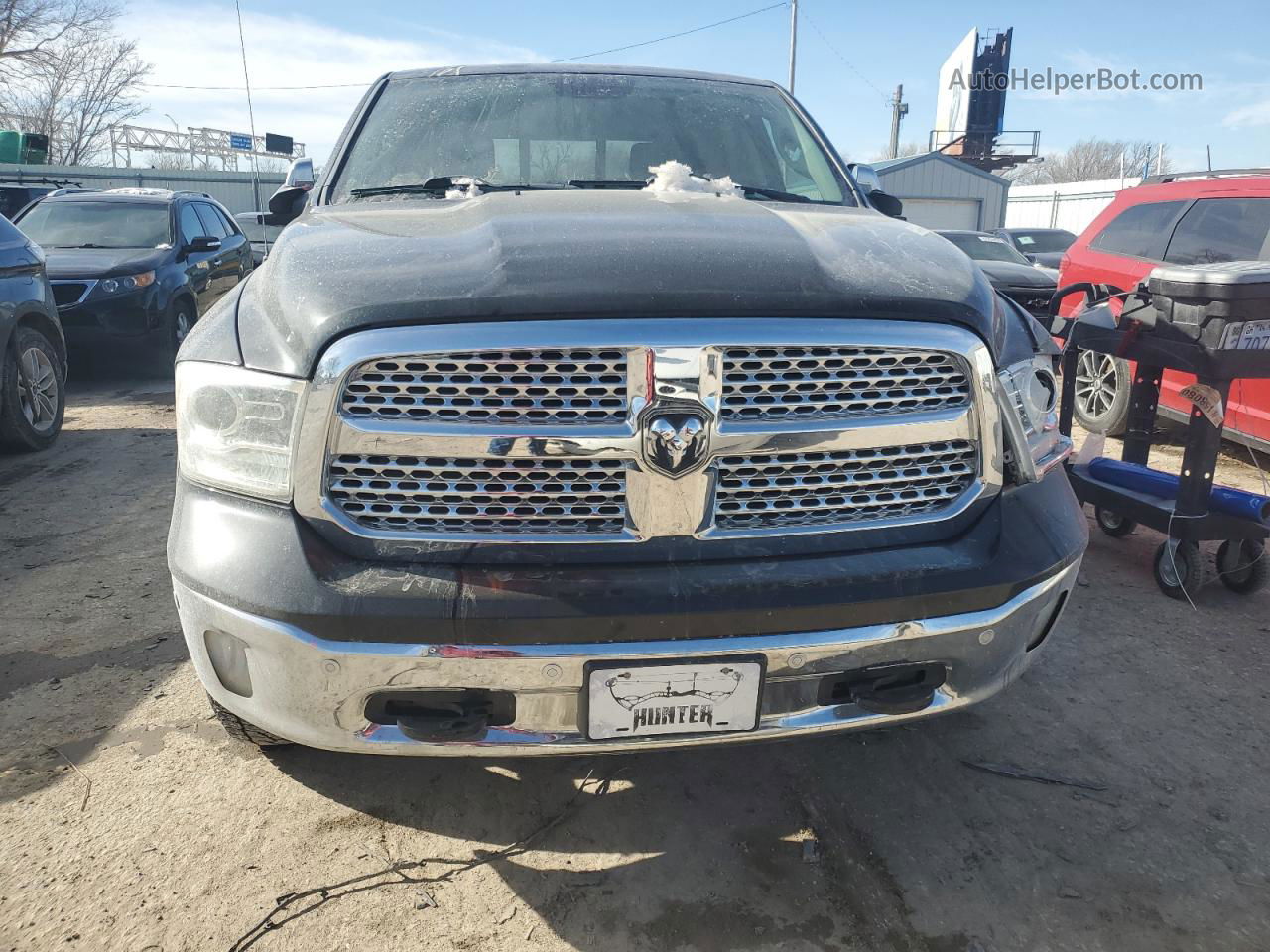 2015 Ram 1500 Laramie Black vin: 1C6RR7NM7FS555419